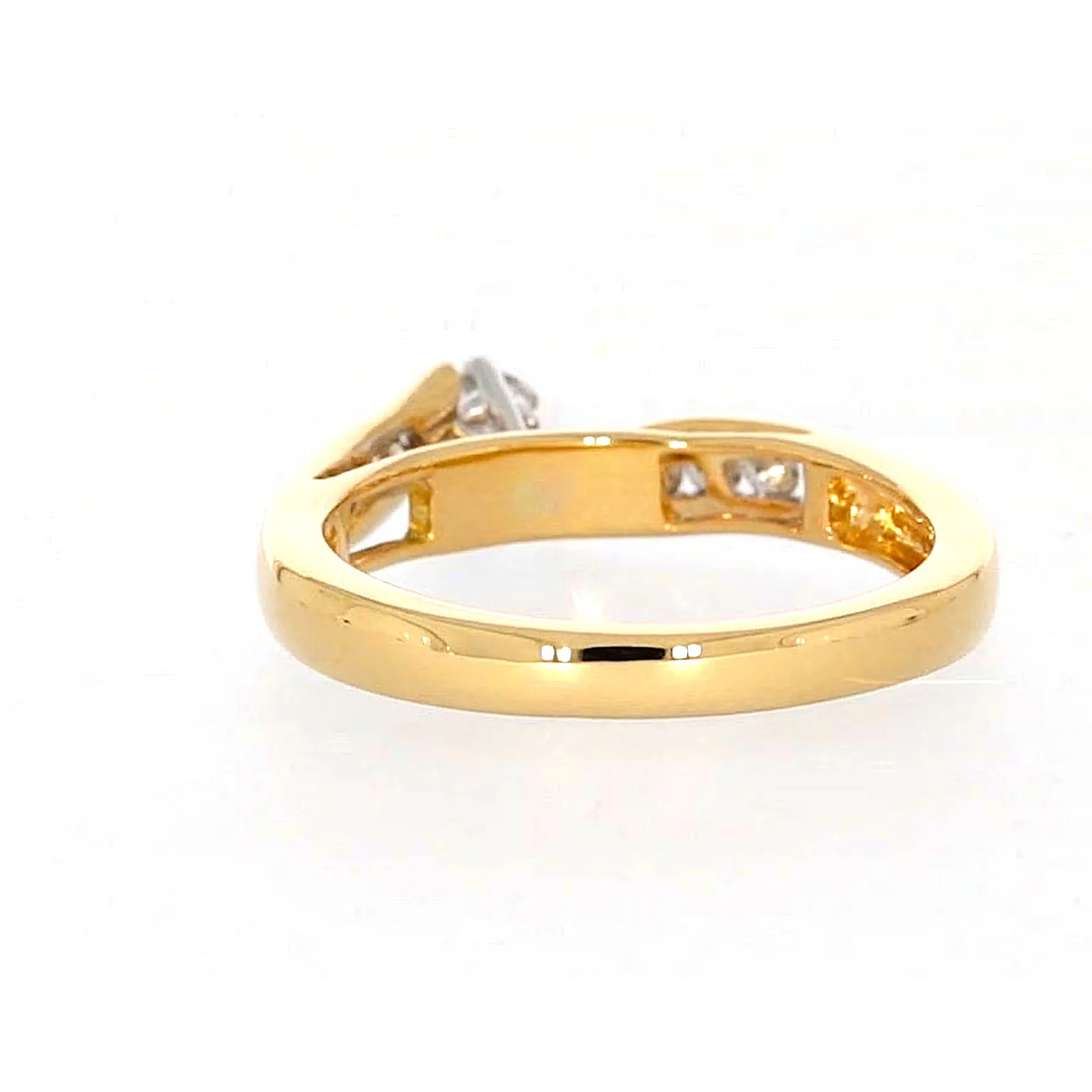 18ct Two Tone Gold Round Brilliant Cut with 0.50 Carat tw of Diamonds Ring - Image 34