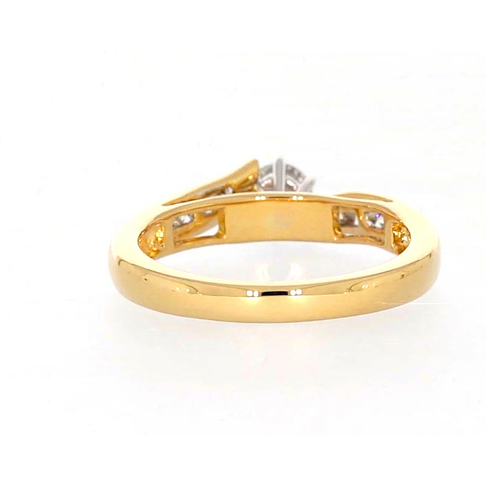 18ct Two Tone Gold Round Brilliant Cut with 0.50 Carat tw of Diamonds Ring - Image 38