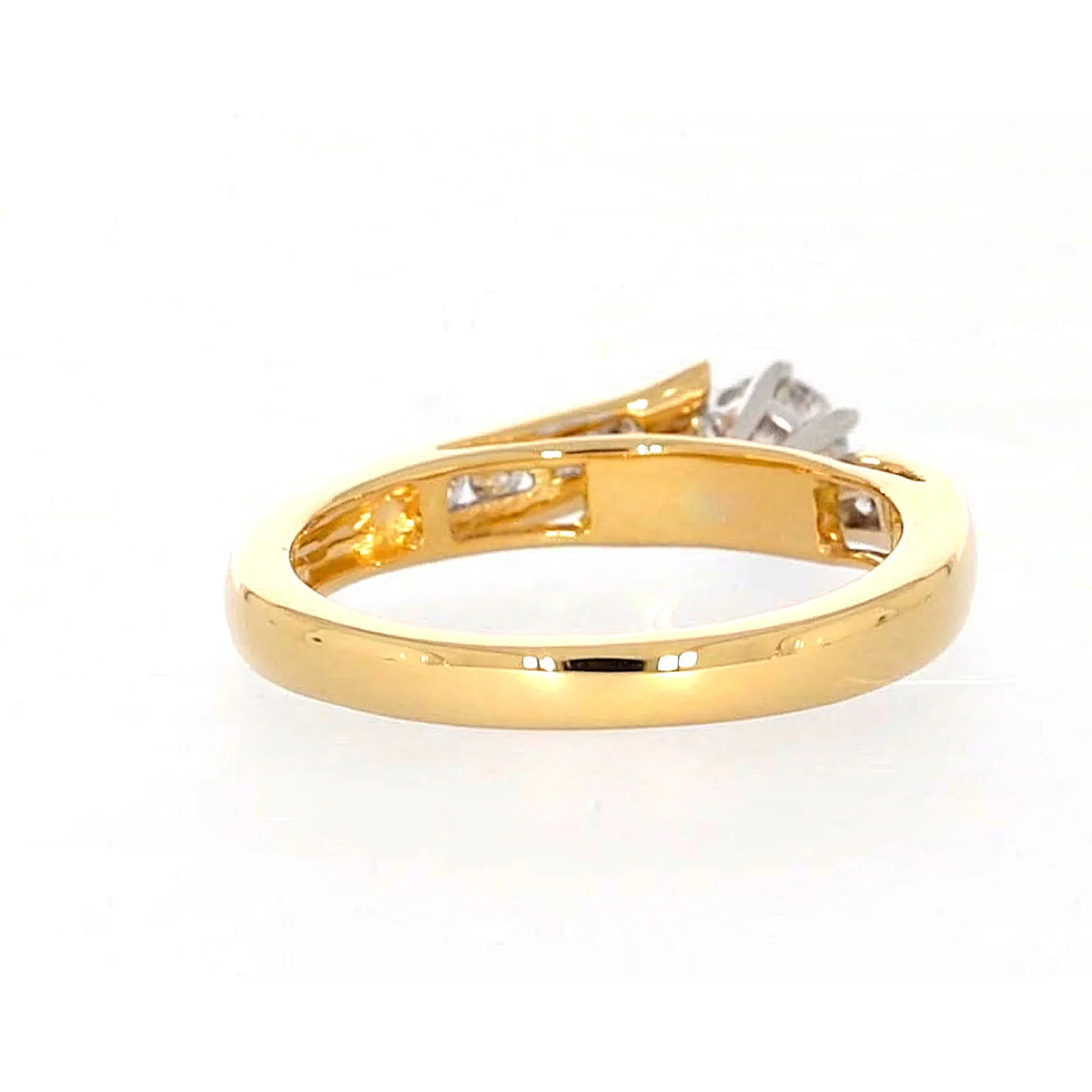 18ct Two Tone Gold Round Brilliant Cut with 0.50 Carat tw of Diamonds Ring - Image 42