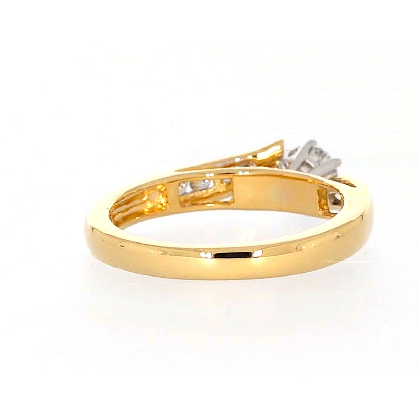 18ct Two Tone Gold Round Brilliant Cut with 0.50 Carat tw of Diamonds Ring - Image 43