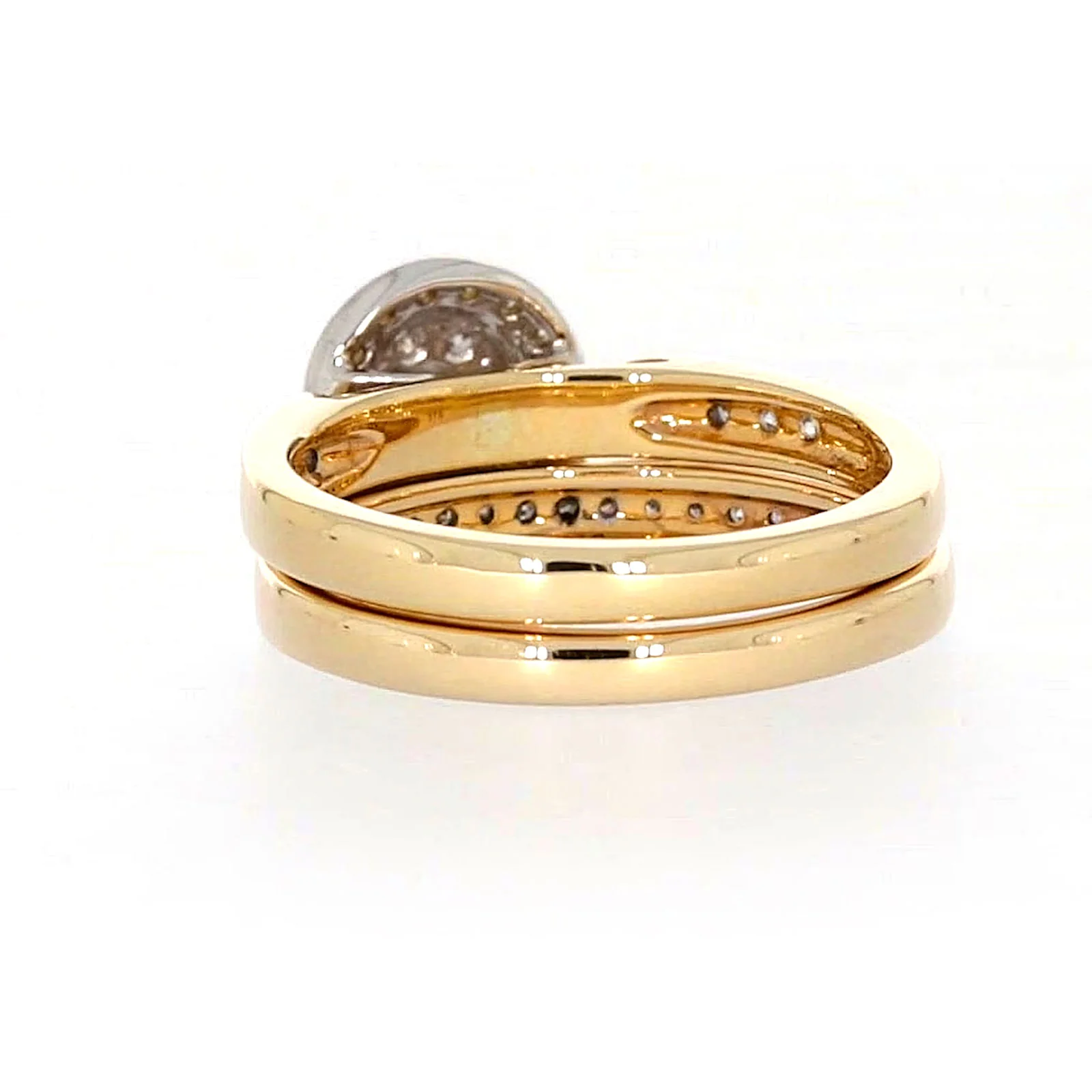 9ct Two Tone Gold Round Brilliant Cut with 0.50 Carat tw of Diamonds Ring - Image 33