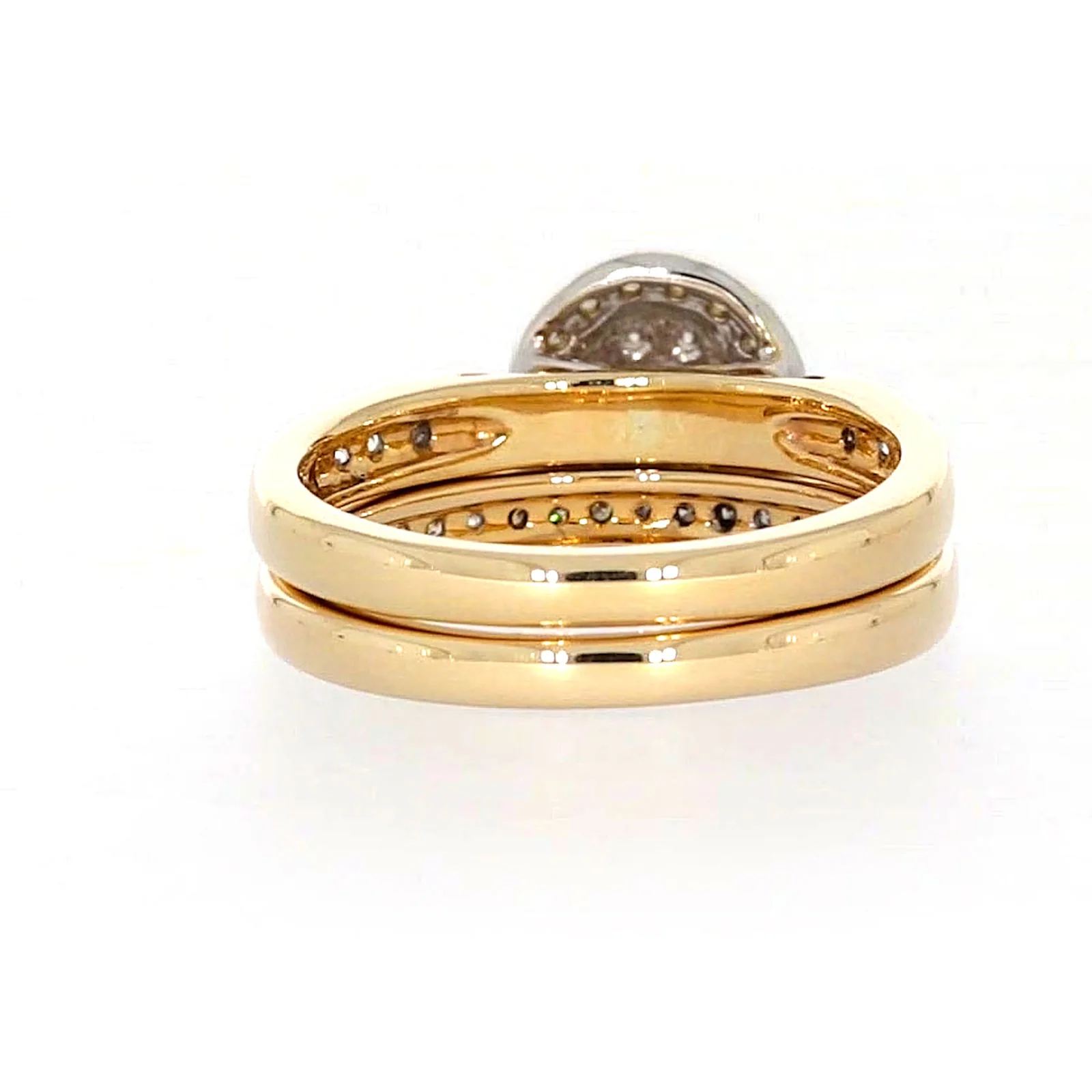 9ct Two Tone Gold Round Brilliant Cut with 0.50 Carat tw of Diamonds Ring - Image 39