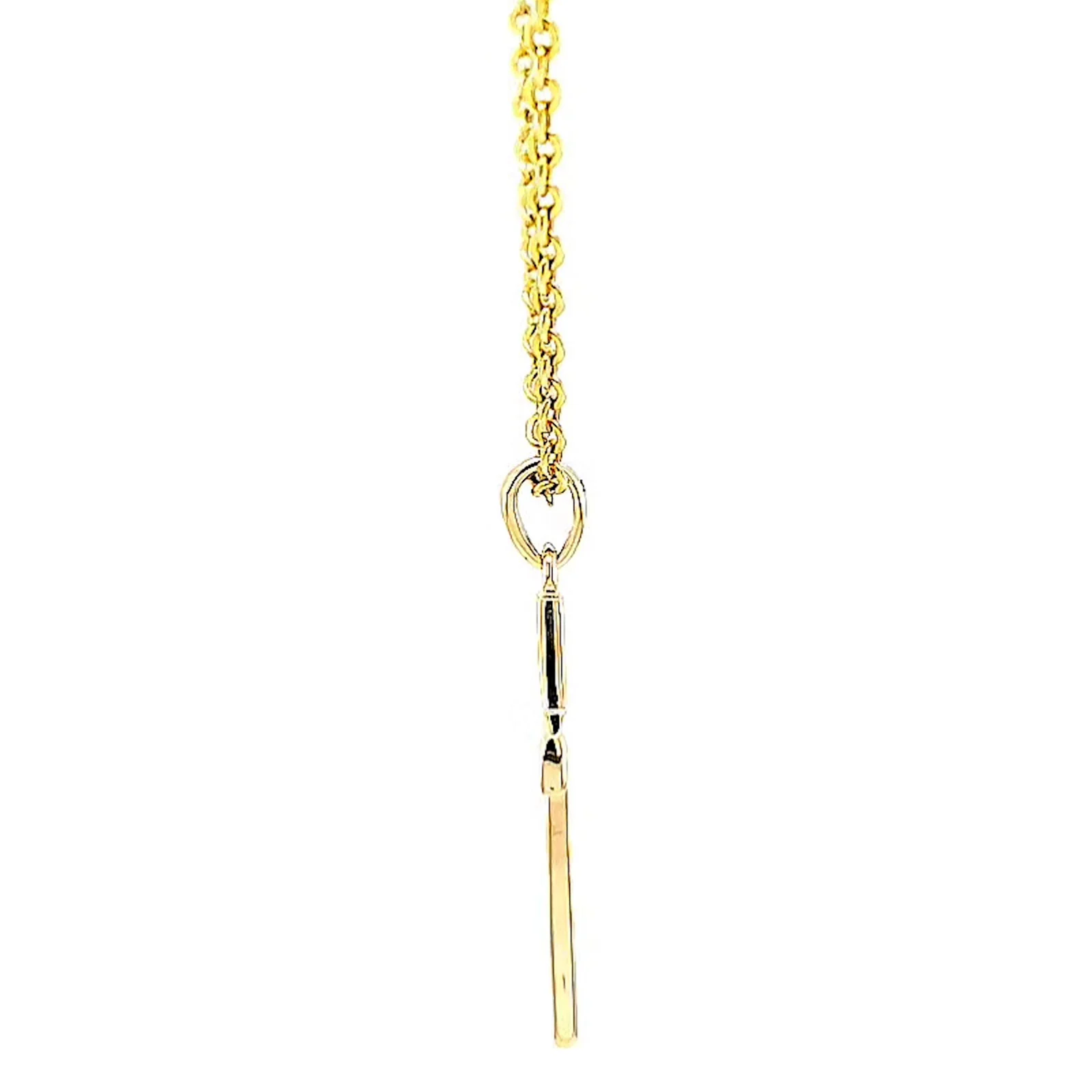 9ct Yellow Gold 0.10 Carat tw of Diamonds Cross Pendant - Image 20