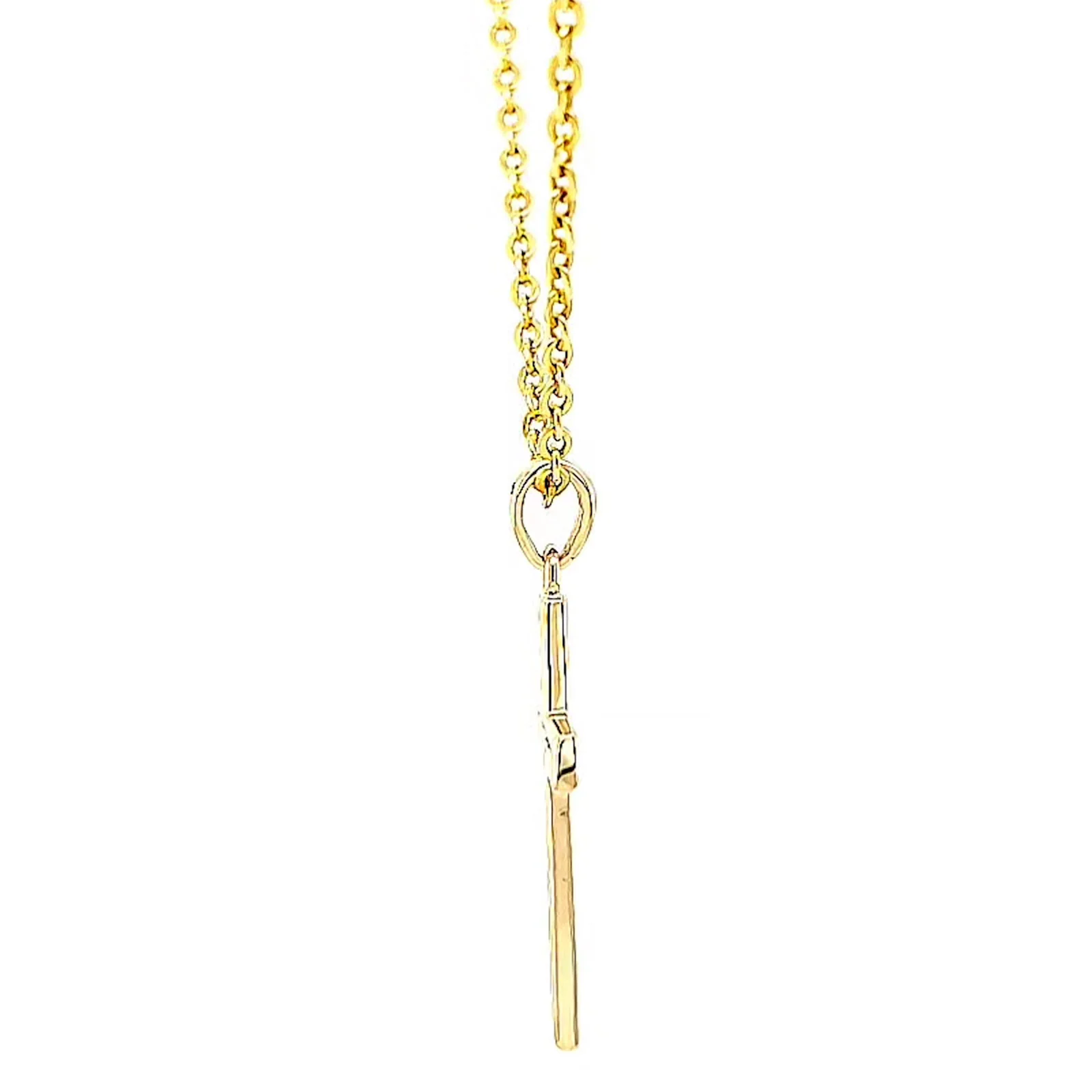 9ct Yellow Gold 0.10 Carat tw of Diamonds Cross Pendant - Image 56