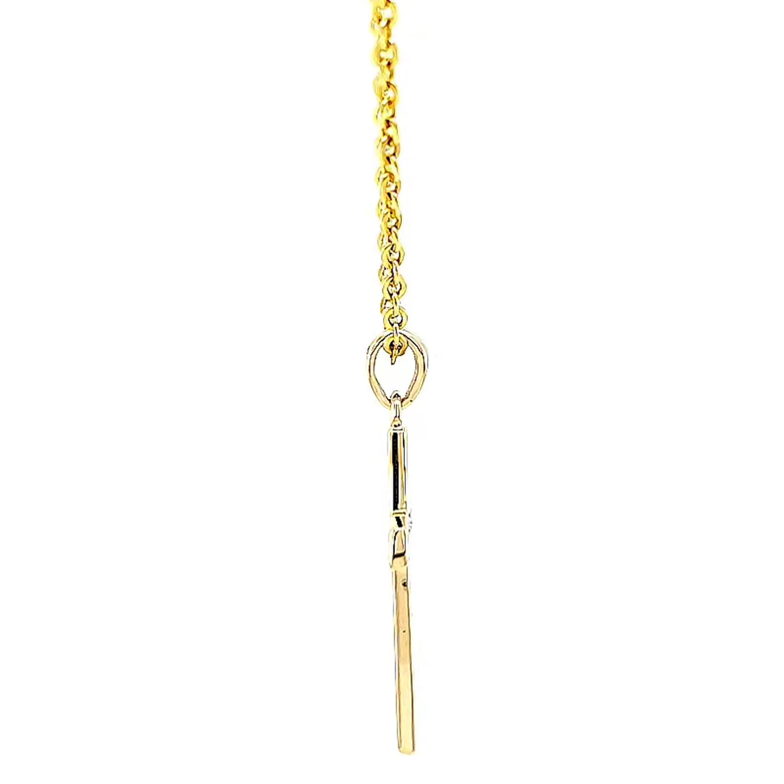 9ct Yellow Gold 0.10 Carat tw of Diamonds Cross Pendant - Image 57