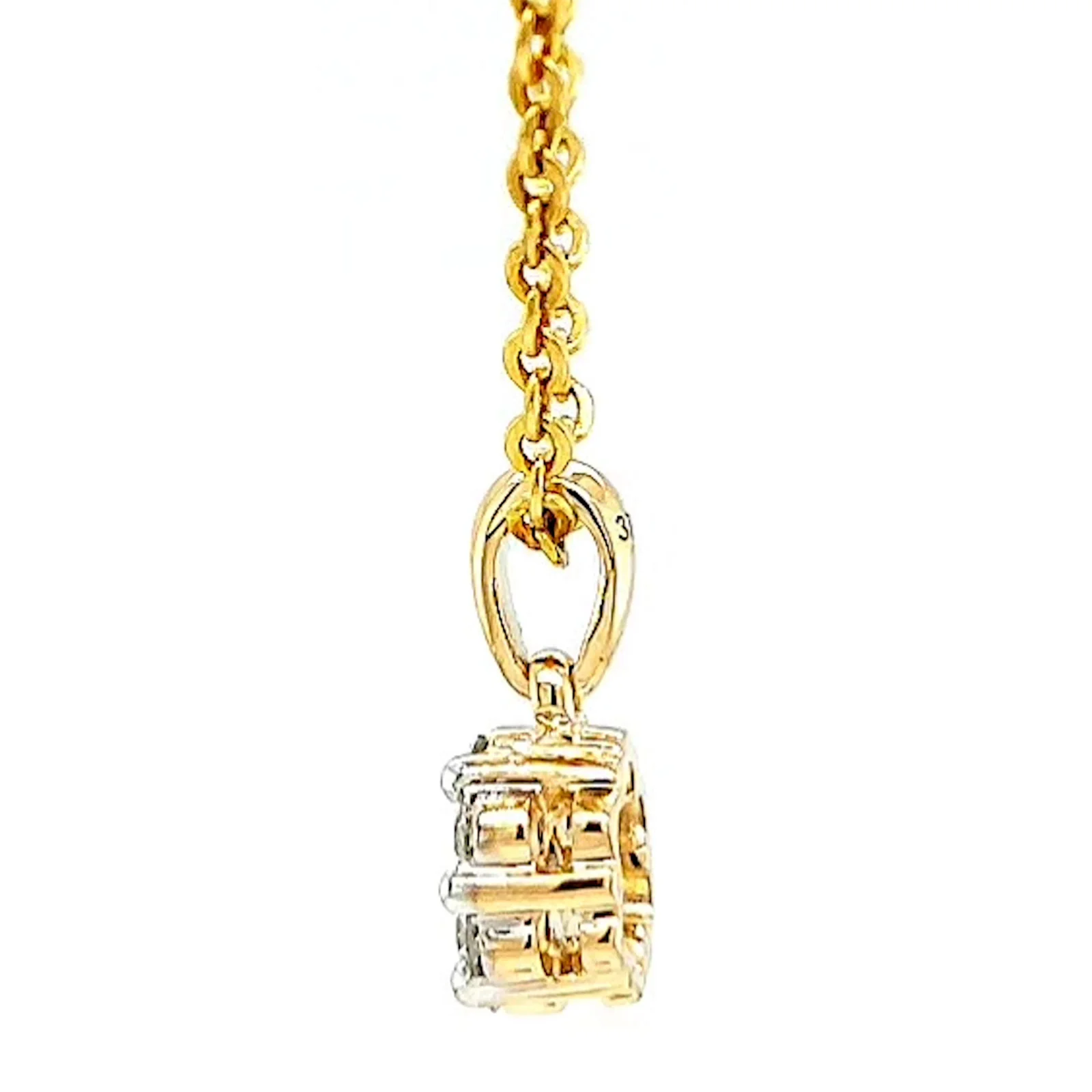 9ct Yellow Gold Round Brilliant Cut with 1/4 Carat tw of Diamonds Pendant - Image 24