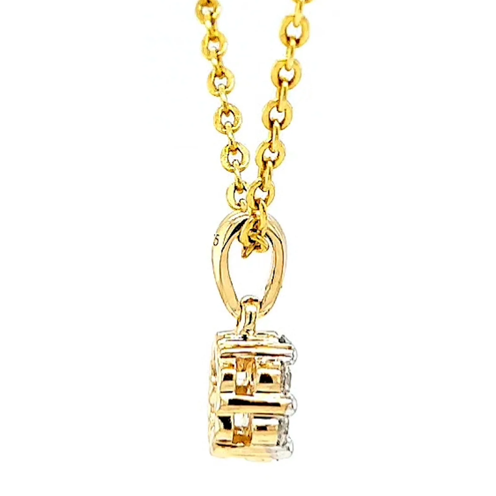 9ct Yellow Gold Round Brilliant Cut with 1/4 Carat tw of Diamonds Pendant - Image 58