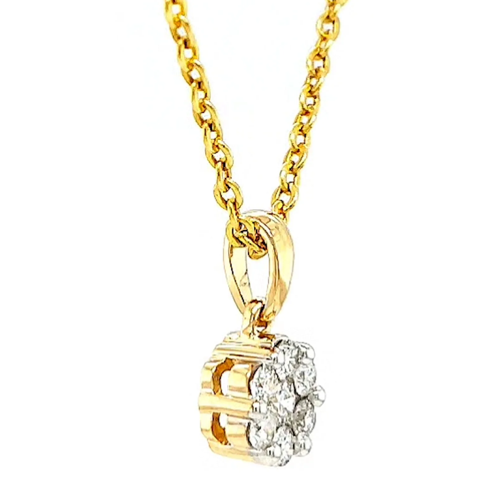 9ct Yellow Gold Round Brilliant Cut with 1/4 Carat tw of Diamonds Pendant - Image 66