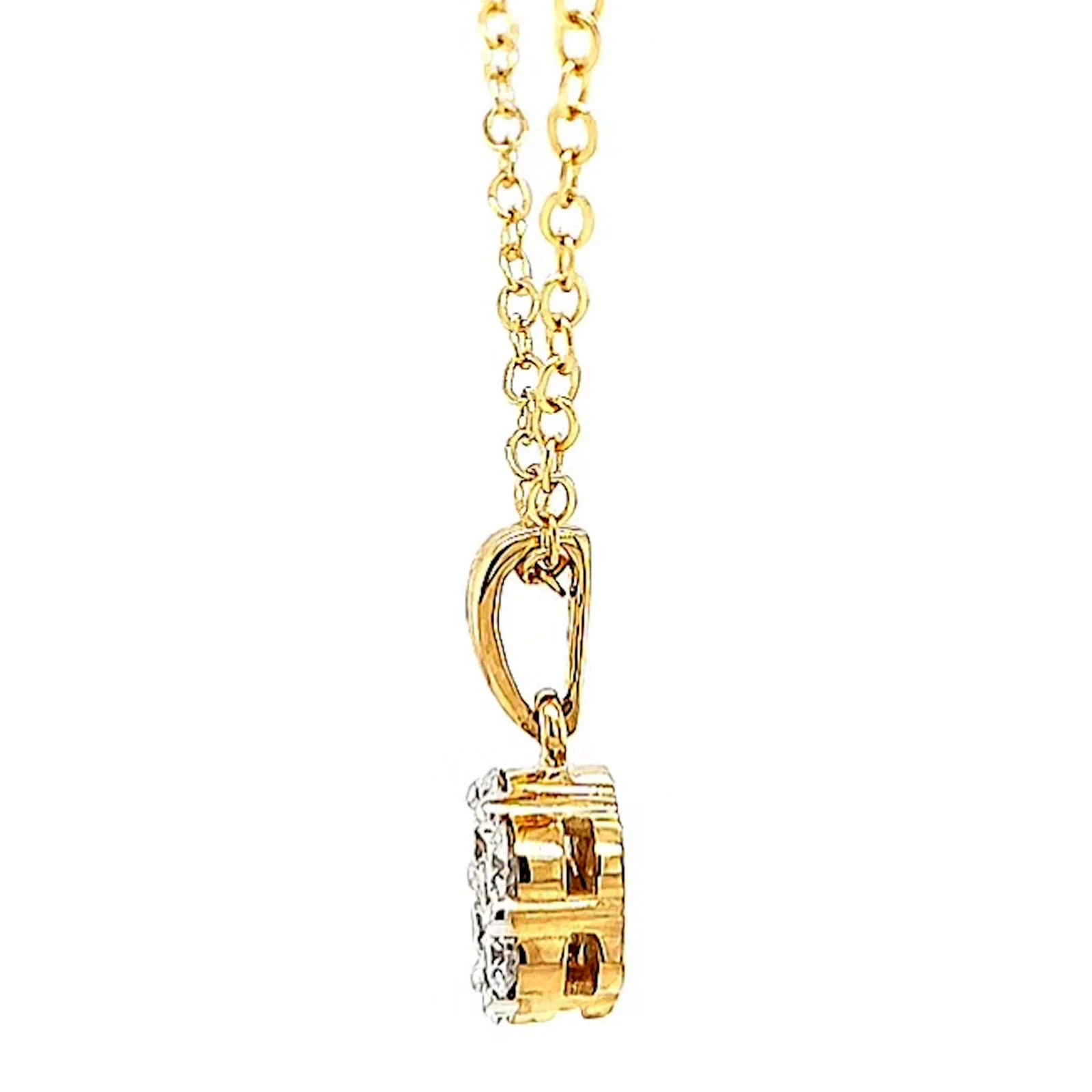 9ct Yellow Gold Round Brilliant Cut with 1/2 Carat tw of Diamonds Pendant - Image 19
