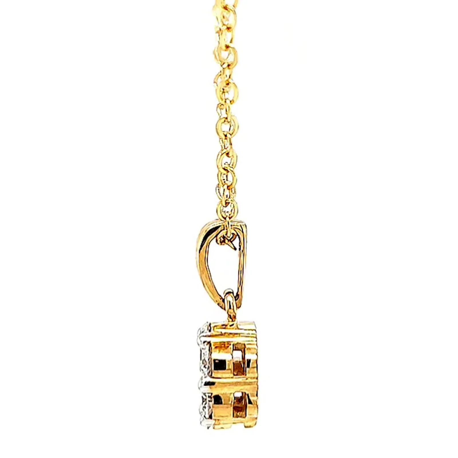 9ct Yellow Gold Round Brilliant Cut with 1/2 Carat tw of Diamonds Pendant - Image 20