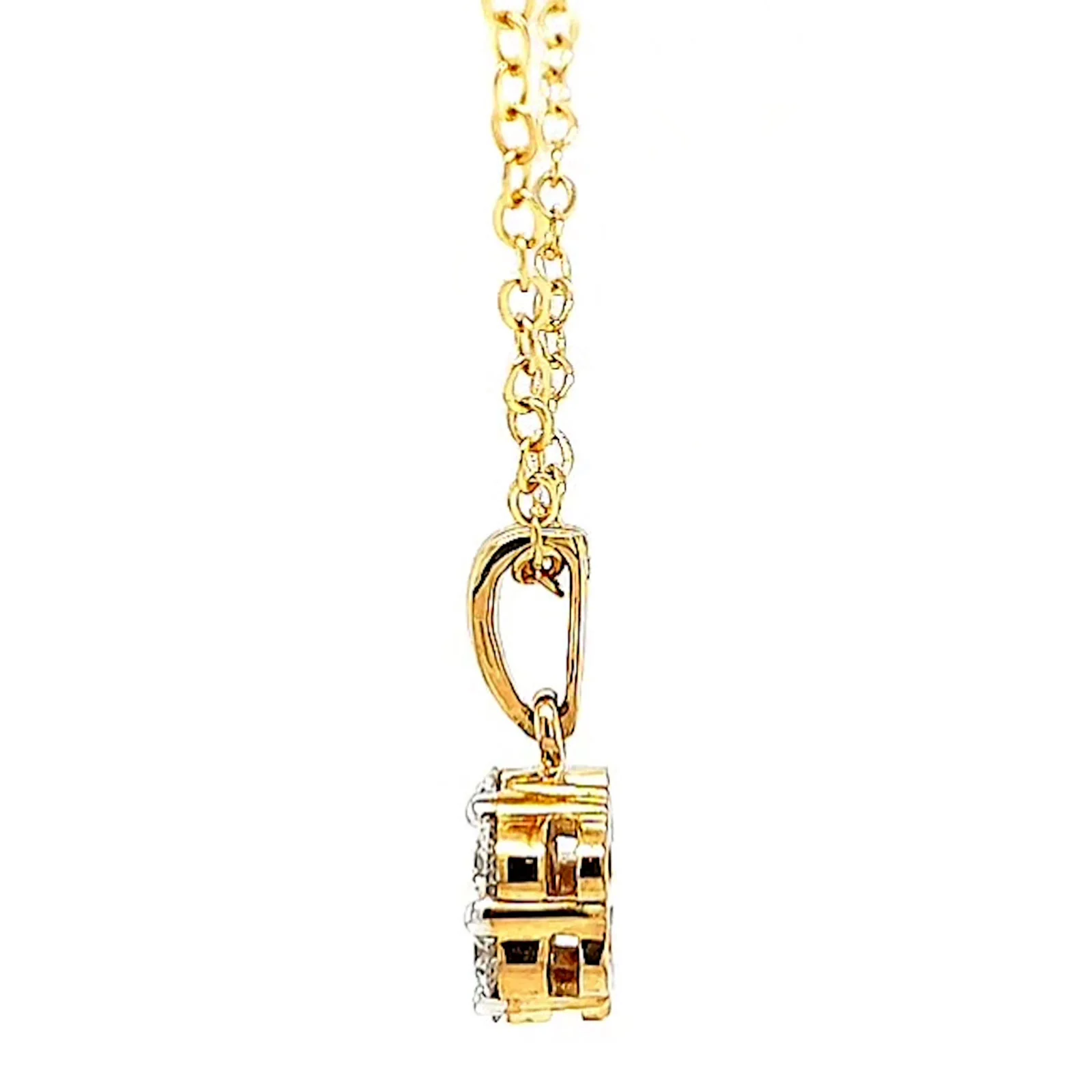 9ct Yellow Gold Round Brilliant Cut with 1/2 Carat tw of Diamonds Pendant - Image 21