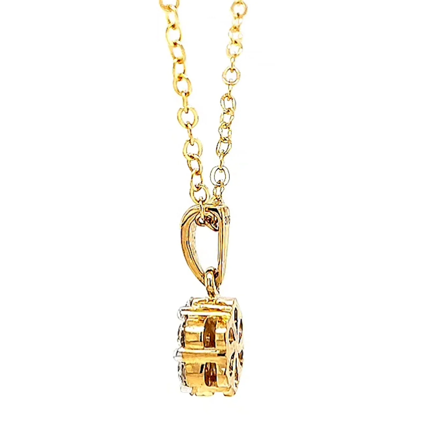 9ct Yellow Gold Round Brilliant Cut with 1/2 Carat tw of Diamonds Pendant - Image 23