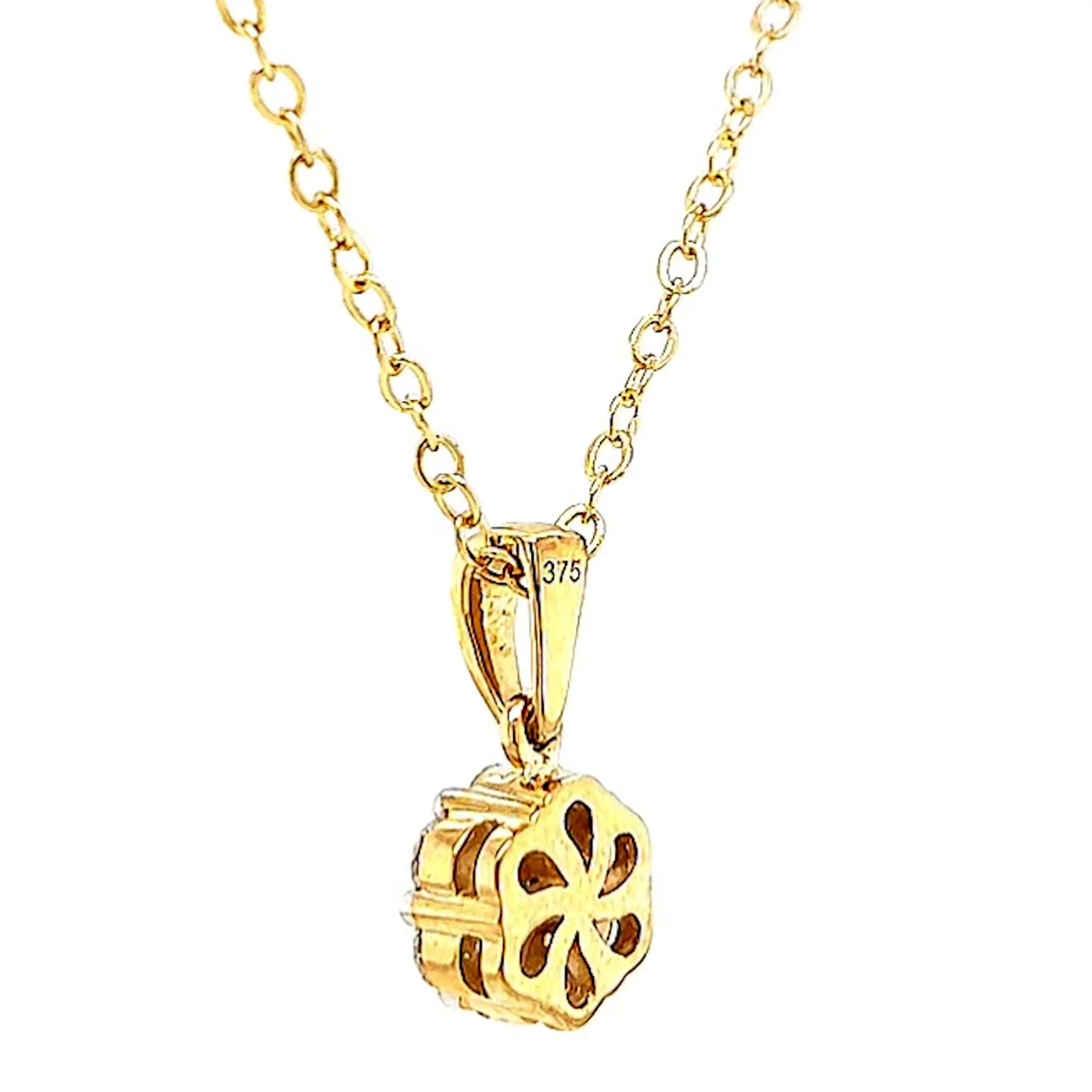 9ct Yellow Gold Round Brilliant Cut with 1/2 Carat tw of Diamonds Pendant - Image 29
