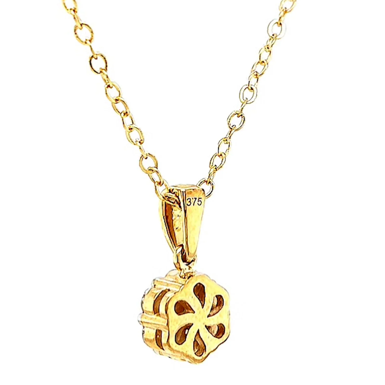 9ct Yellow Gold Round Brilliant Cut with 1/2 Carat tw of Diamonds Pendant - Image 31