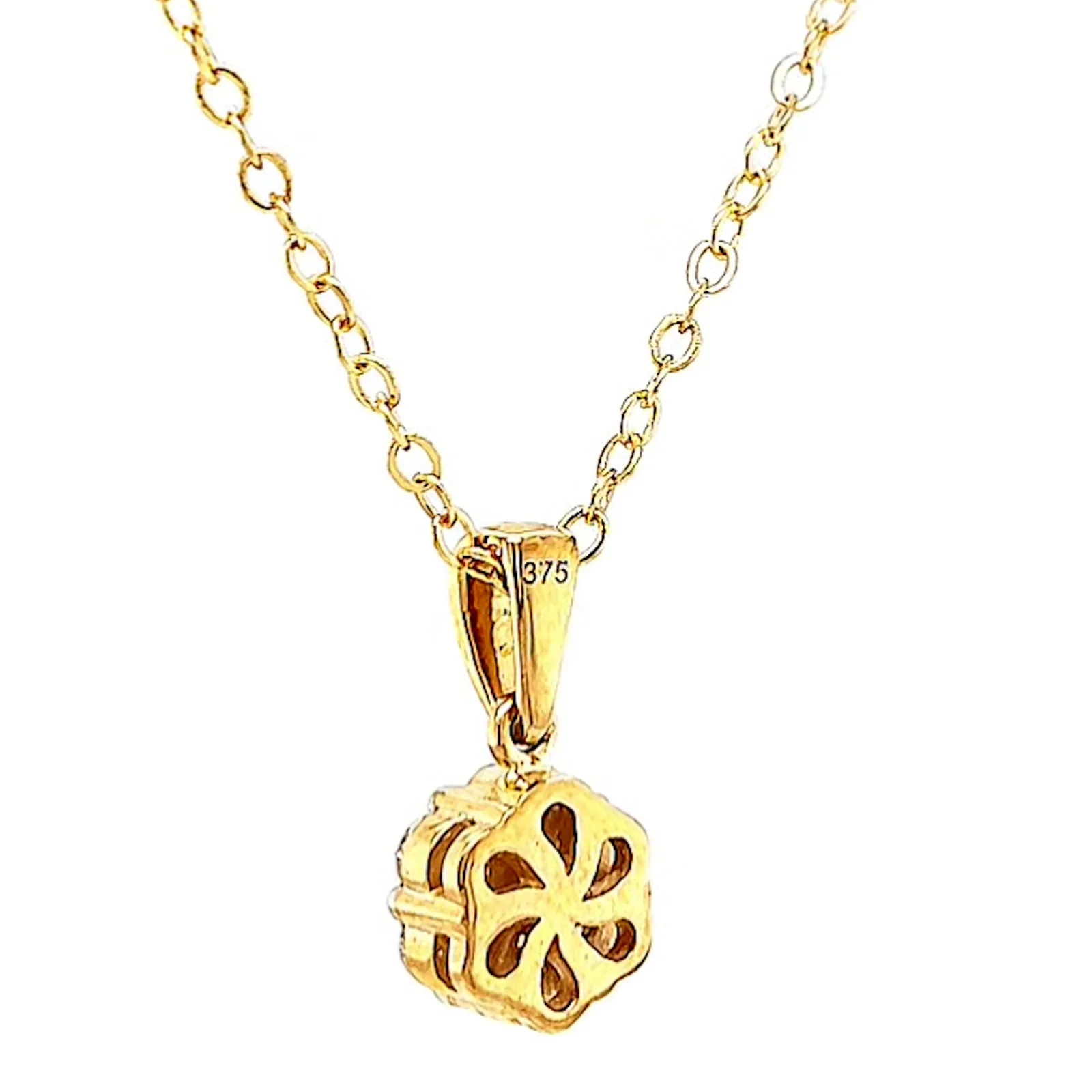 9ct Yellow Gold Round Brilliant Cut with 1/2 Carat tw of Diamonds Pendant - Image 32