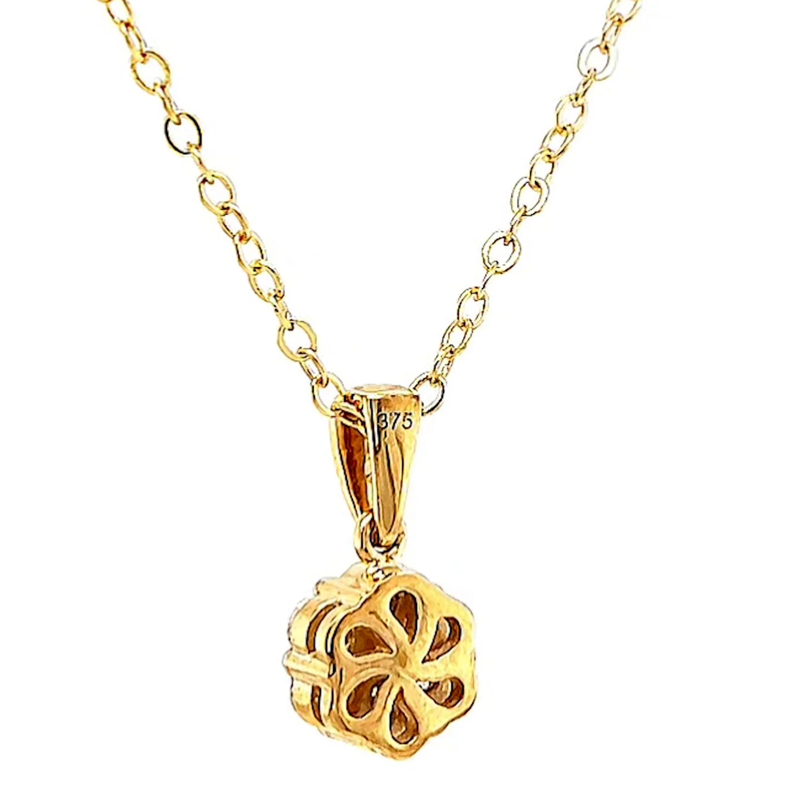 9ct Yellow Gold Round Brilliant Cut with 1/2 Carat tw of Diamonds Pendant - Image 33