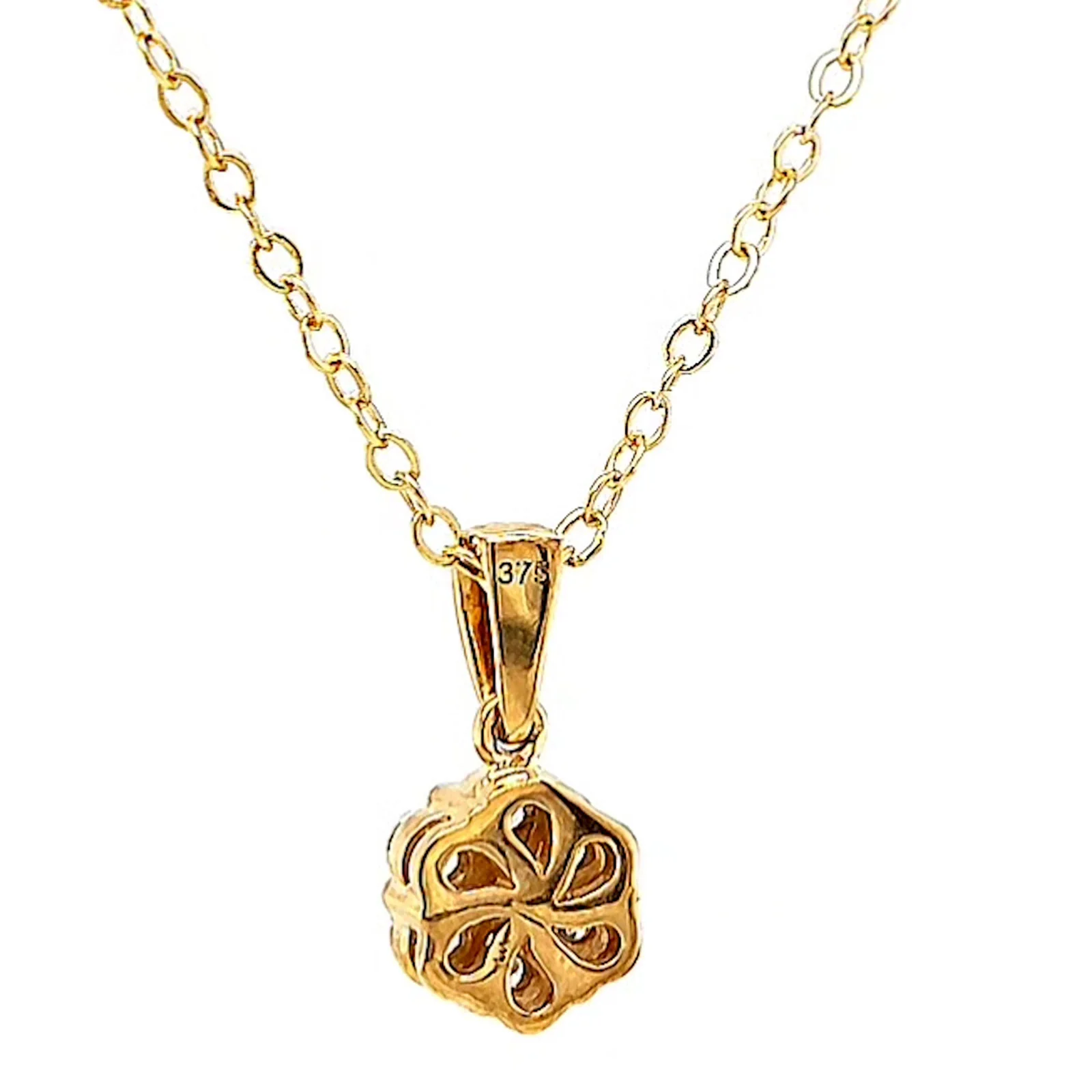 9ct Yellow Gold Round Brilliant Cut with 1/2 Carat tw of Diamonds Pendant - Image 35