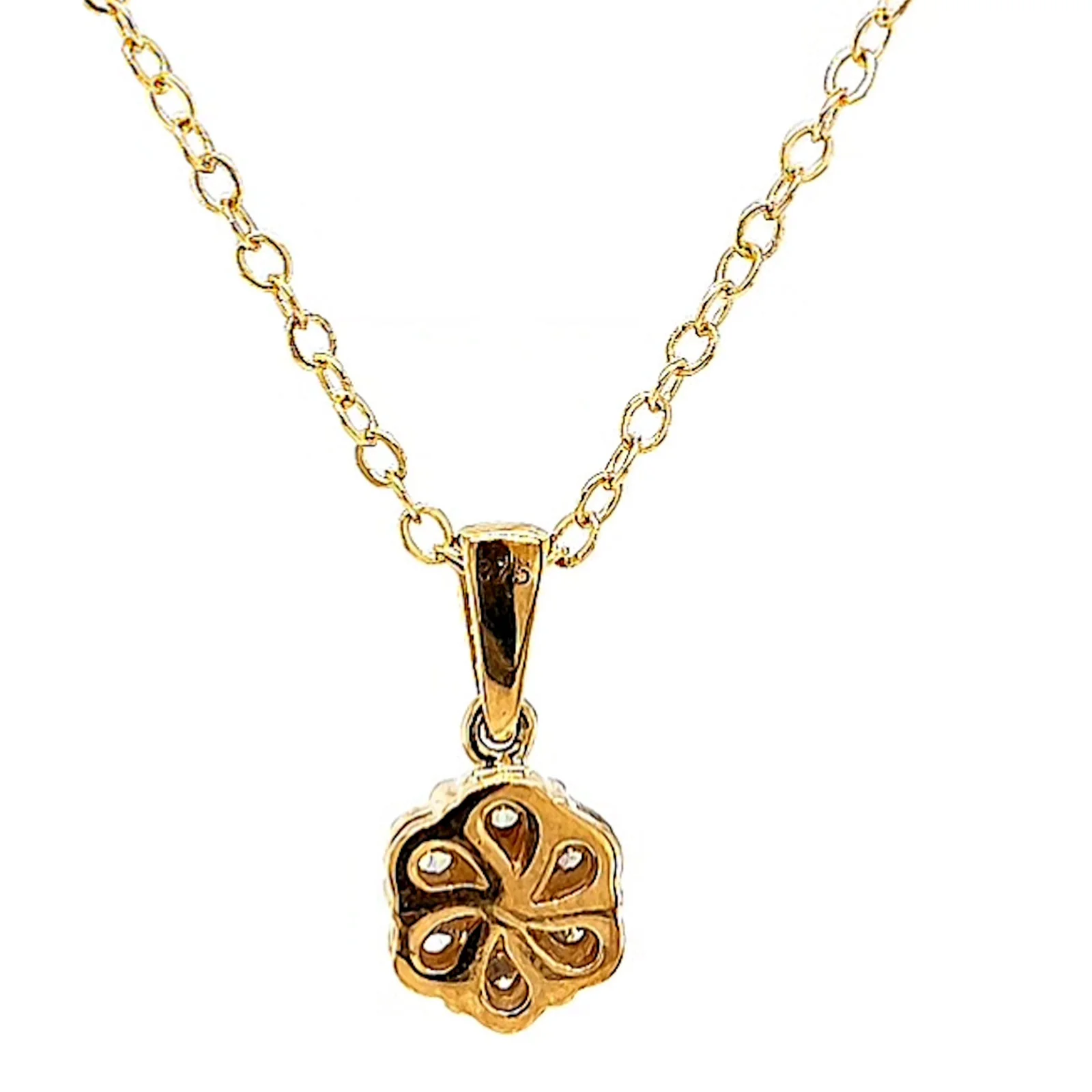 9ct Yellow Gold Round Brilliant Cut with 1/2 Carat tw of Diamonds Pendant - Image 38