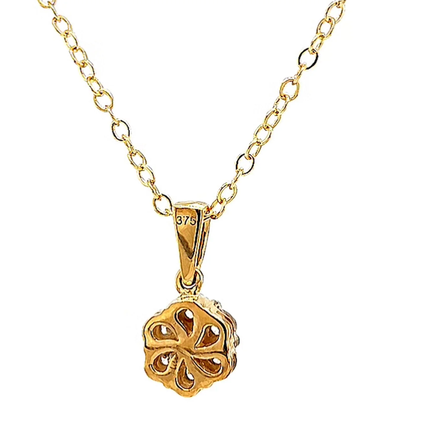 9ct Yellow Gold Round Brilliant Cut with 1/2 Carat tw of Diamonds Pendant - Image 41
