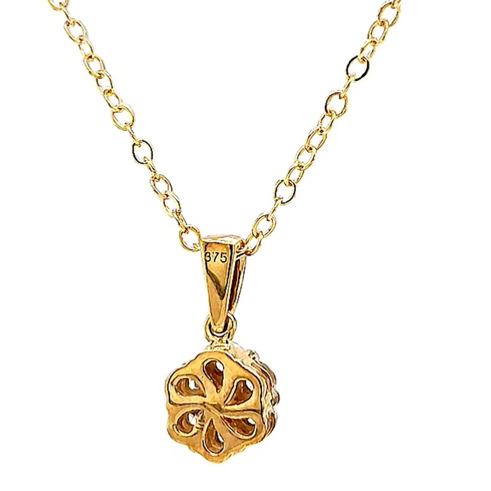 9ct Yellow Gold Round Brilliant Cut with 1/2 Carat tw of Diamonds Pendant - Image 42