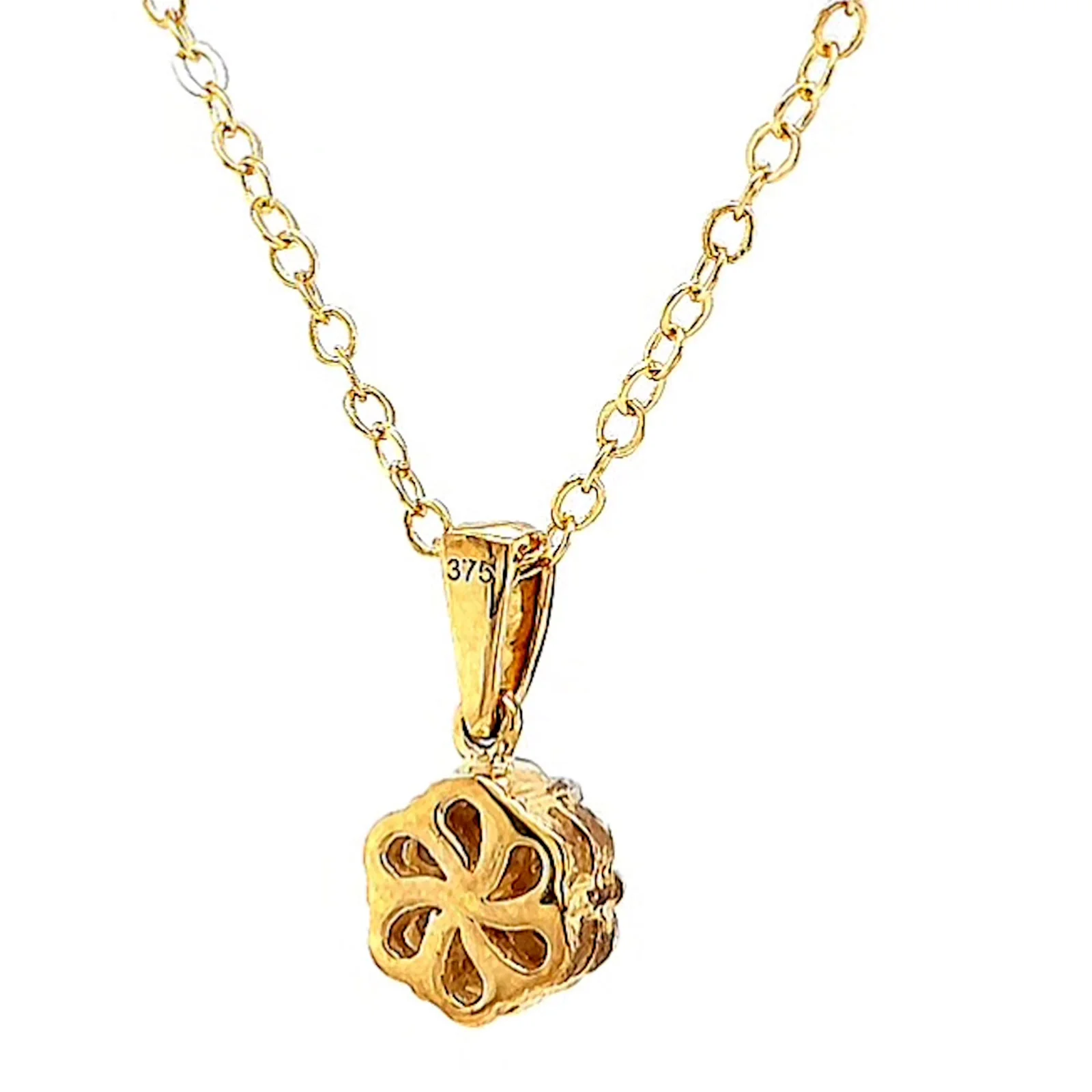 9ct Yellow Gold Round Brilliant Cut with 1/2 Carat tw of Diamonds Pendant - Image 44