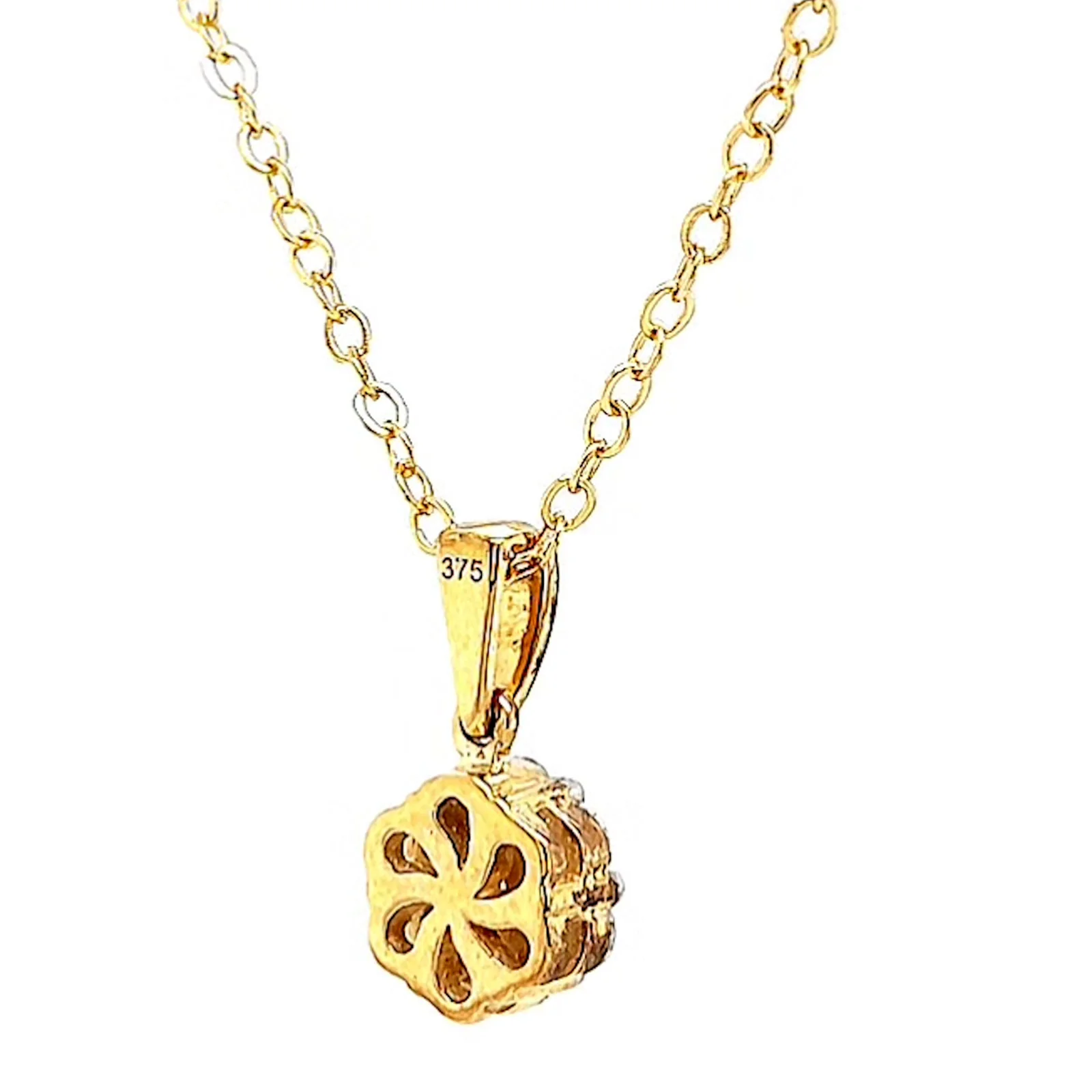 9ct Yellow Gold Round Brilliant Cut with 1/2 Carat tw of Diamonds Pendant - Image 46