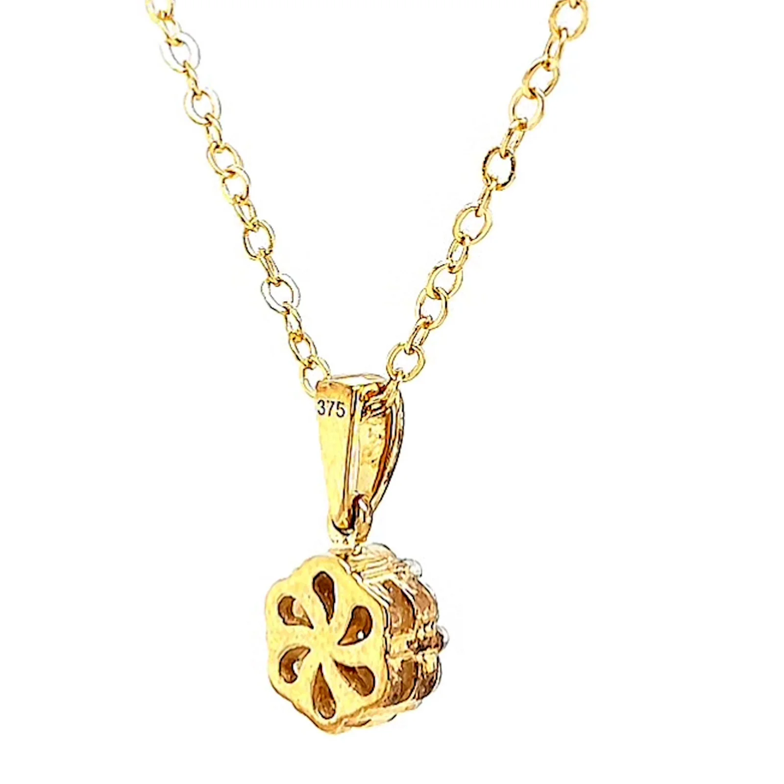 9ct Yellow Gold Round Brilliant Cut with 1/2 Carat tw of Diamonds Pendant - Image 47