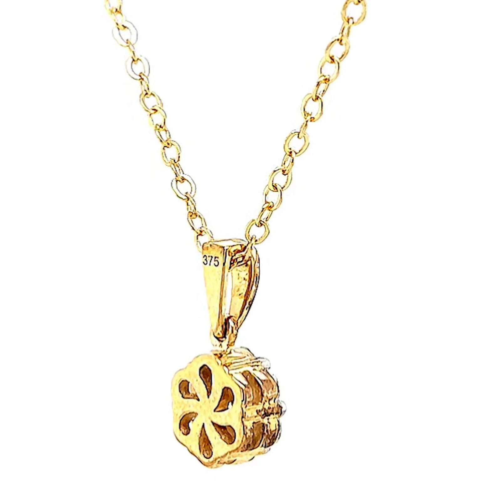 9ct Yellow Gold Round Brilliant Cut with 1/2 Carat tw of Diamonds Pendant - Image 48