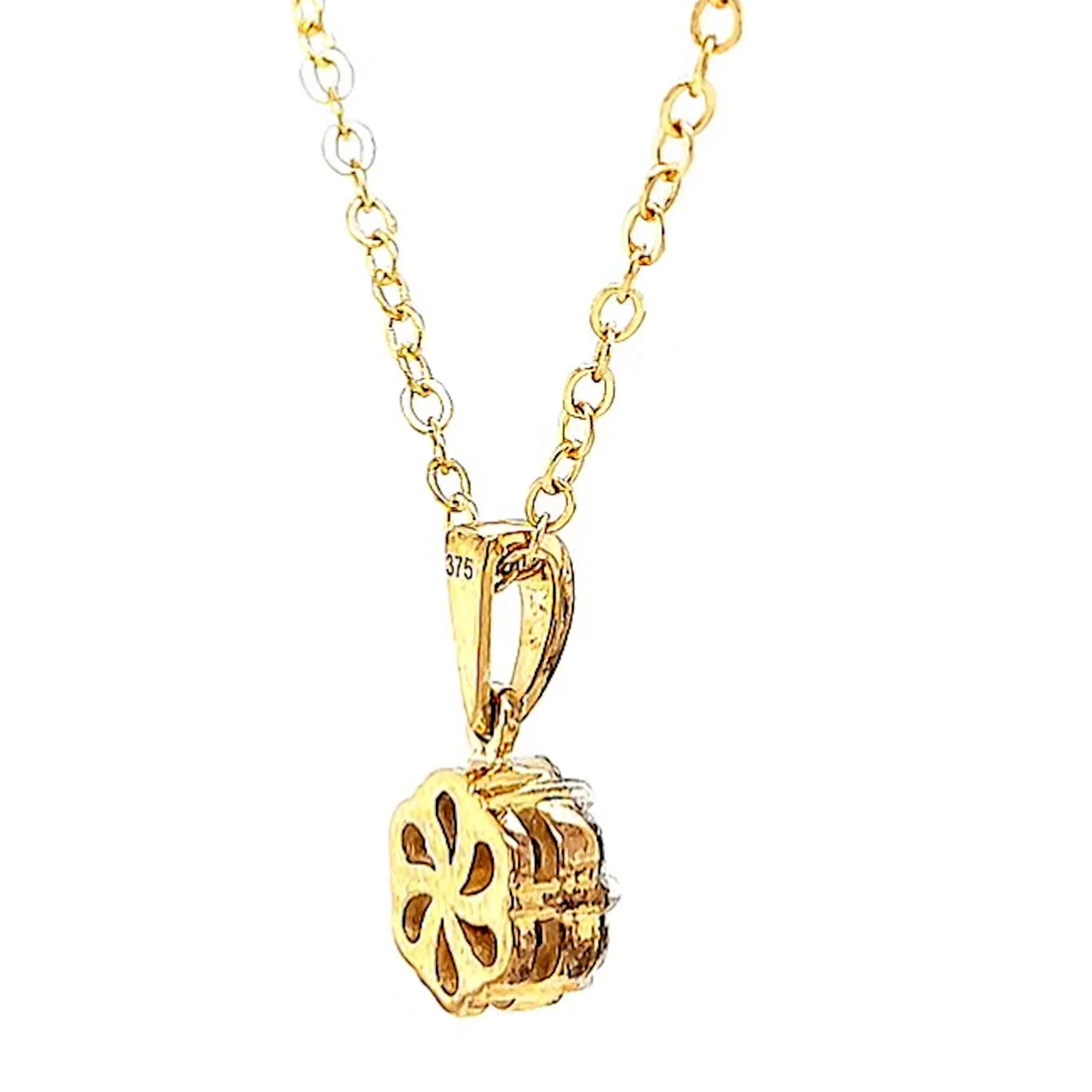 9ct Yellow Gold Round Brilliant Cut with 1/2 Carat tw of Diamonds Pendant - Image 50
