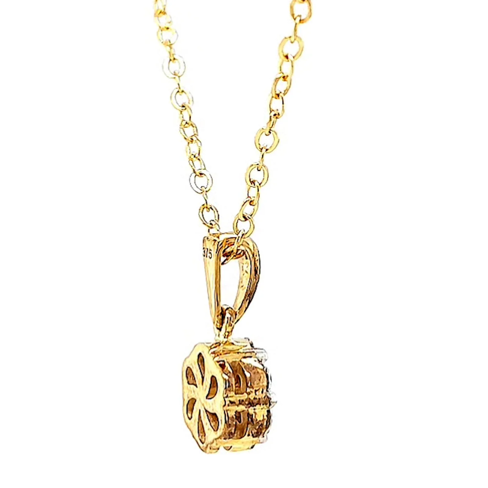 9ct Yellow Gold Round Brilliant Cut with 1/2 Carat tw of Diamonds Pendant - Image 52