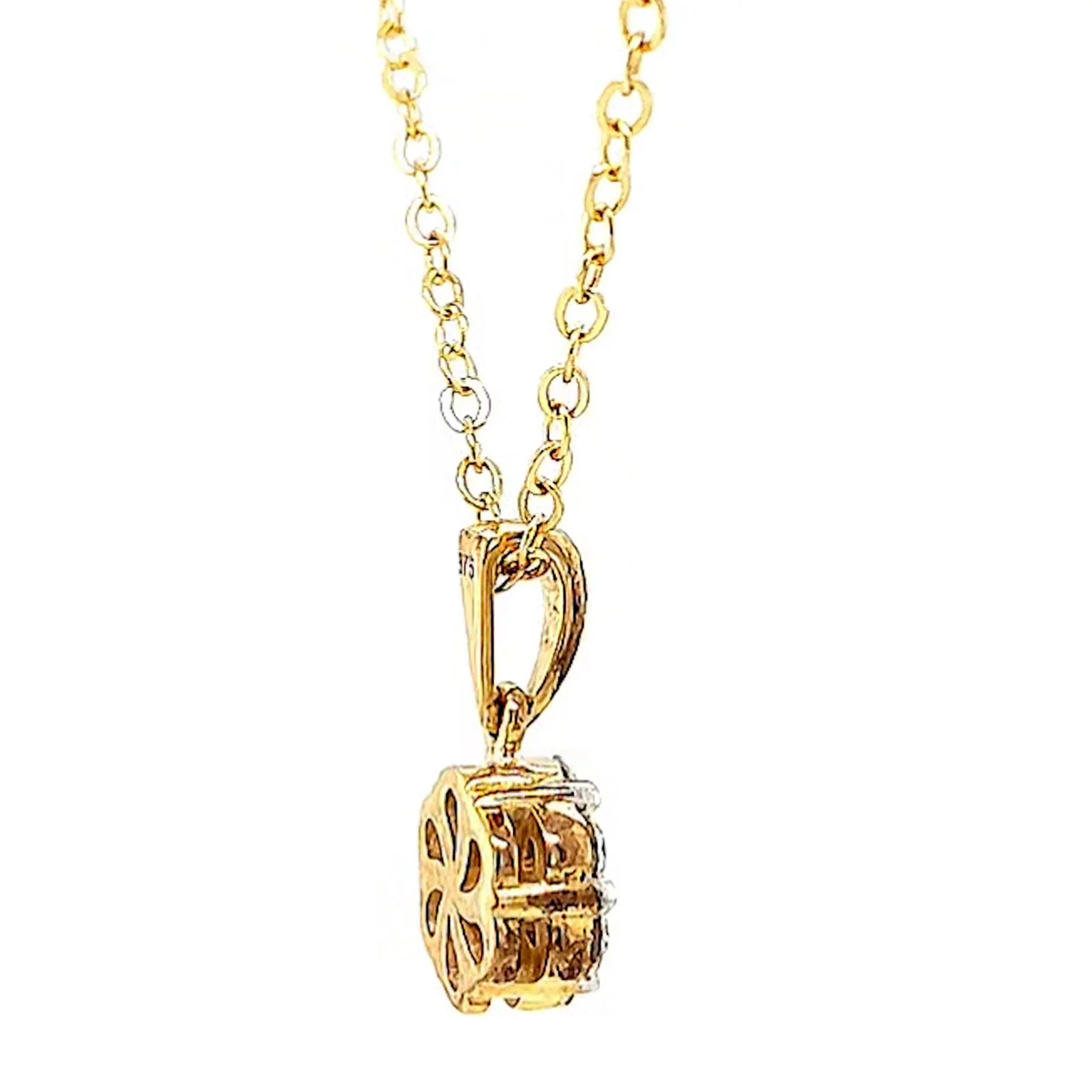 9ct Yellow Gold Round Brilliant Cut with 1/2 Carat tw of Diamonds Pendant - Image 53