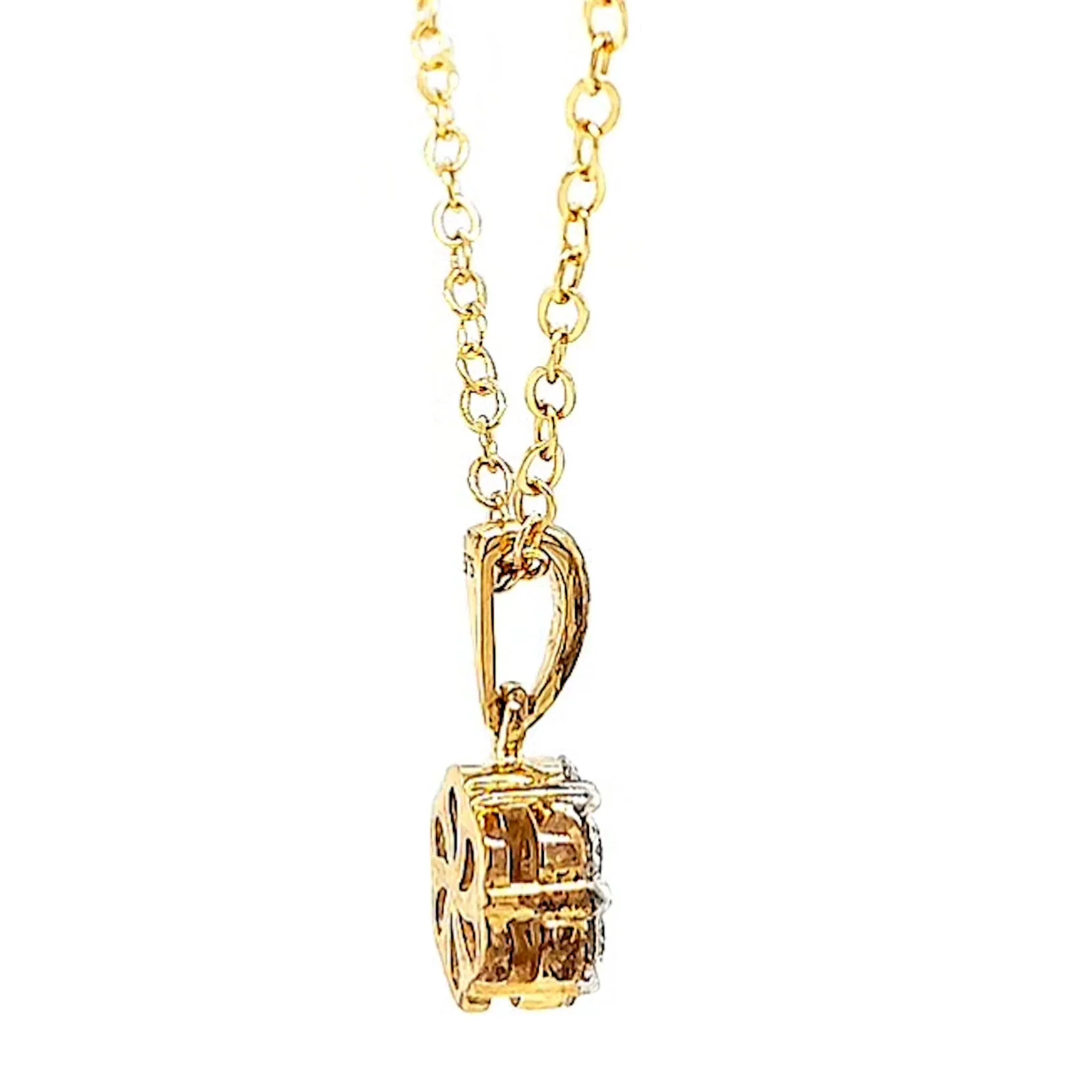 9ct Yellow Gold Round Brilliant Cut with 1/2 Carat tw of Diamonds Pendant - Image 54