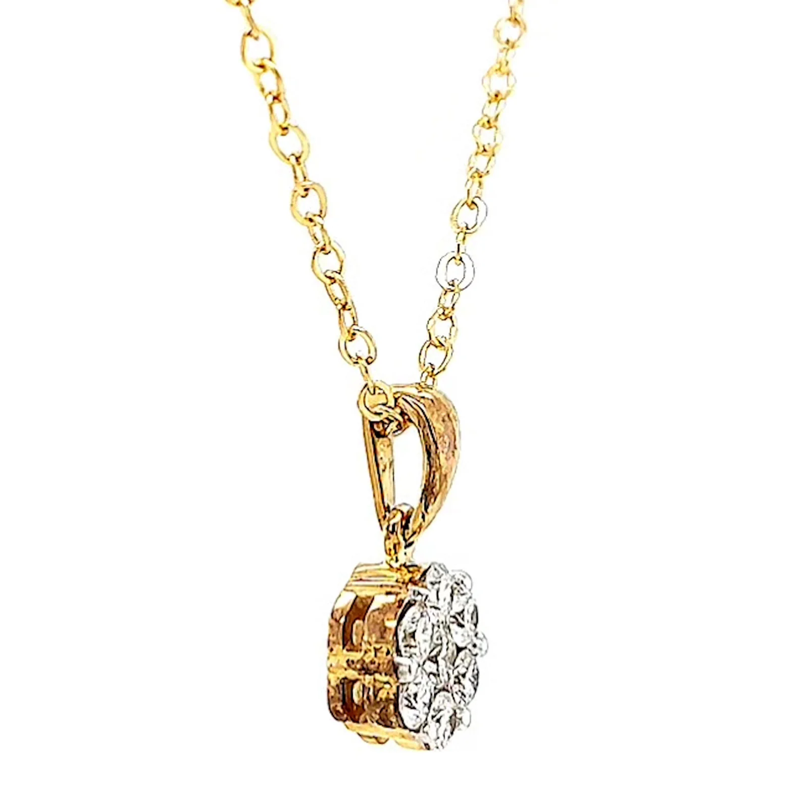 9ct Yellow Gold Round Brilliant Cut with 1/2 Carat tw of Diamonds Pendant - Image 63