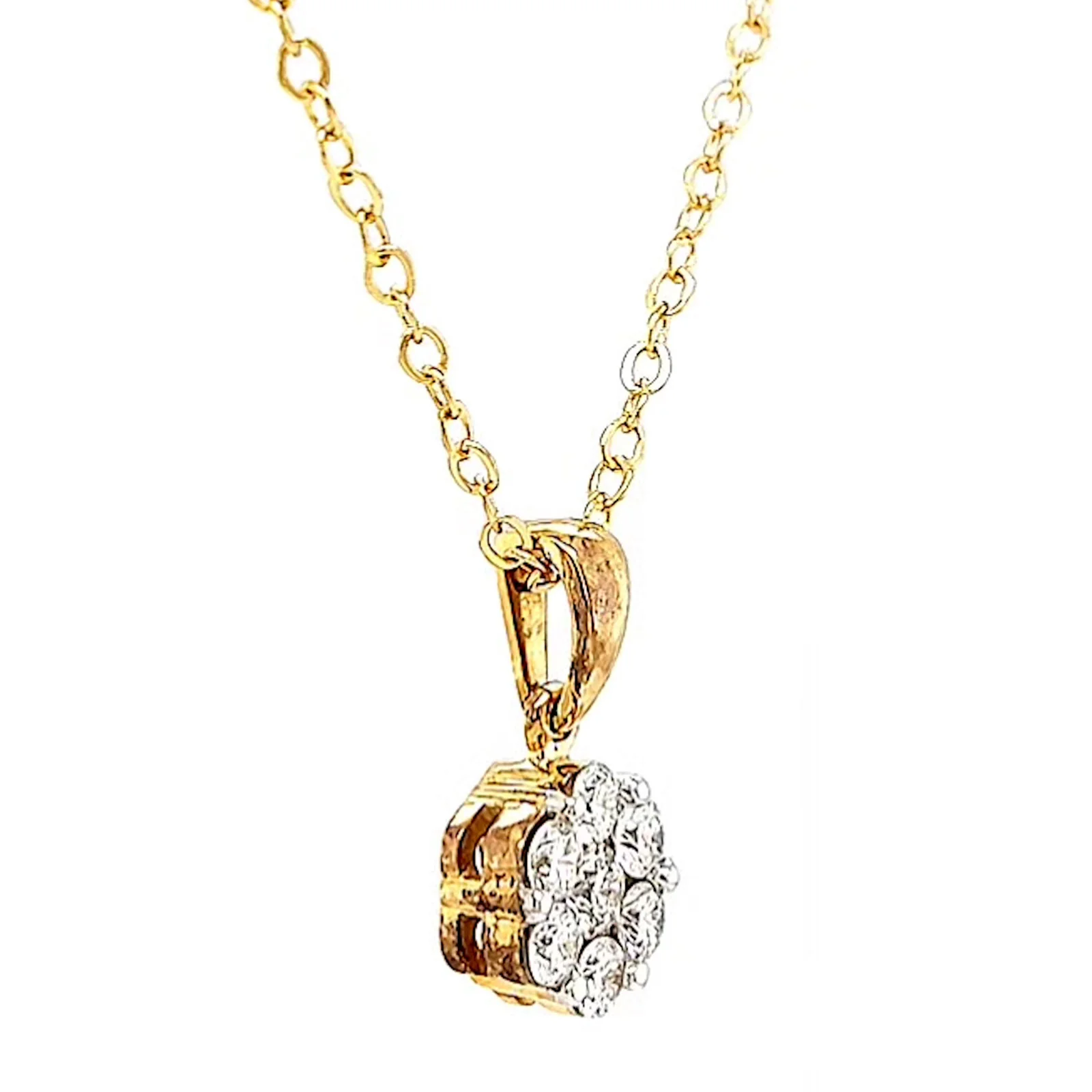 9ct Yellow Gold Round Brilliant Cut with 1/2 Carat tw of Diamonds Pendant - Image 65