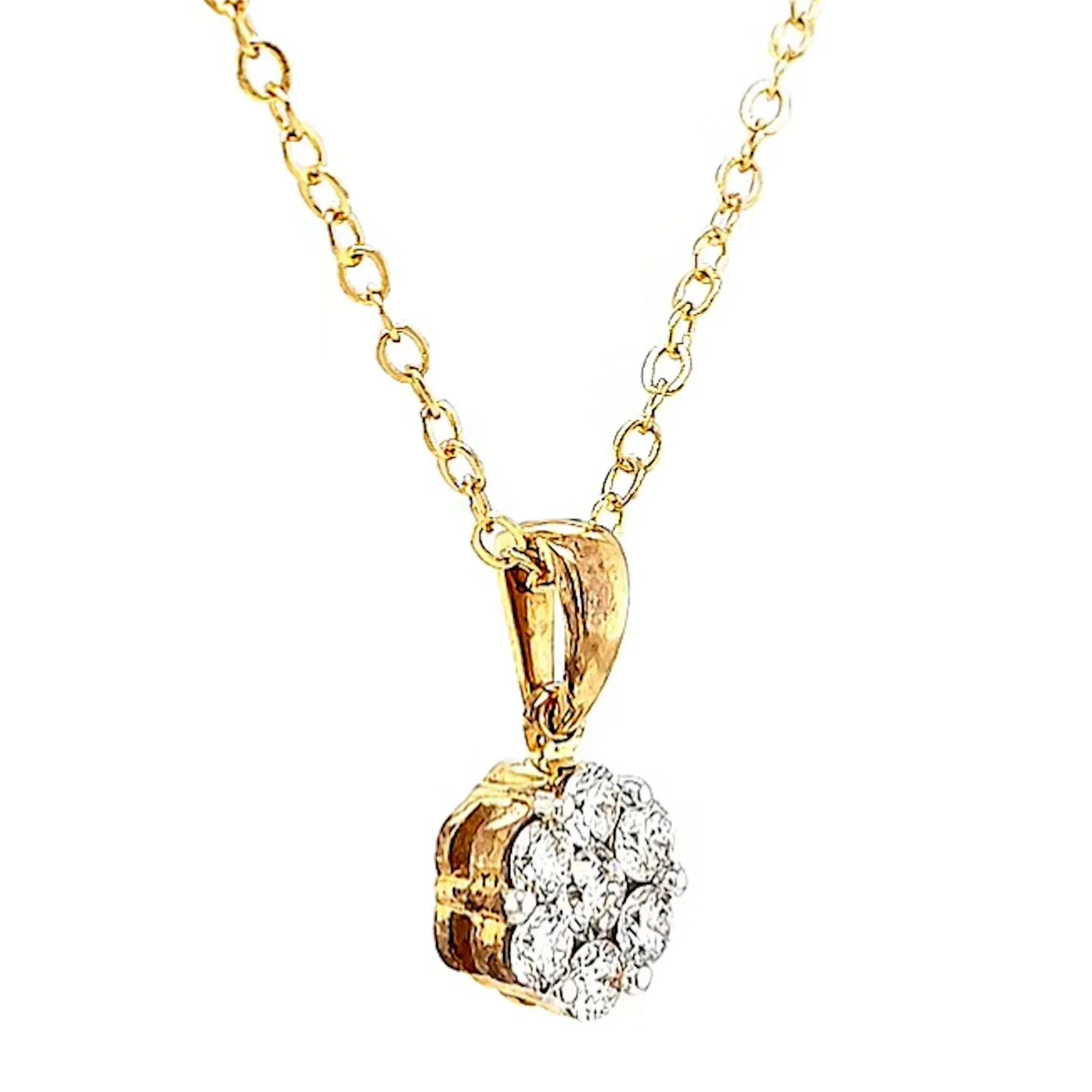 9ct Yellow Gold Round Brilliant Cut with 1/2 Carat tw of Diamonds Pendant - Image 67