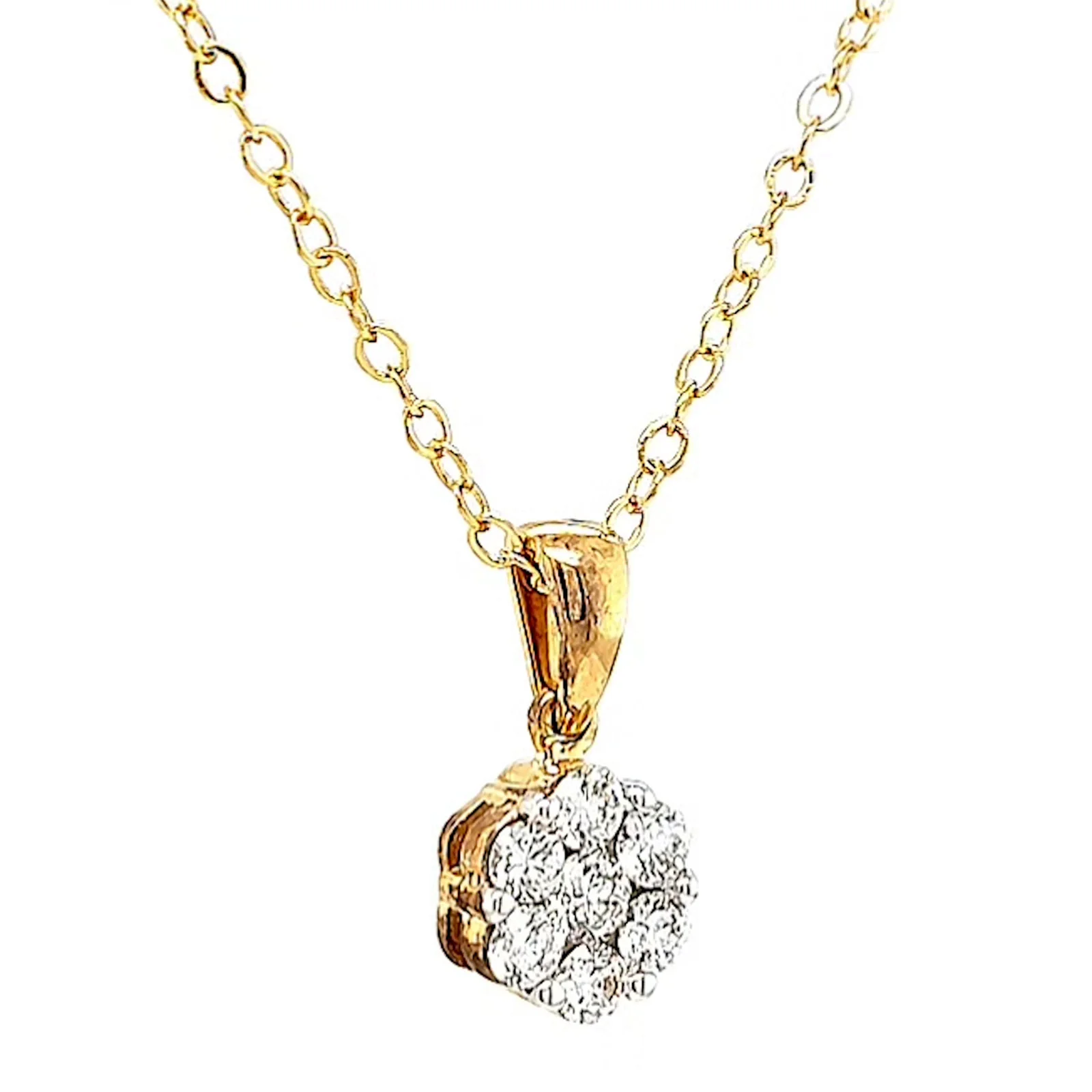 9ct Yellow Gold Round Brilliant Cut with 1/2 Carat tw of Diamonds Pendant - Image 70