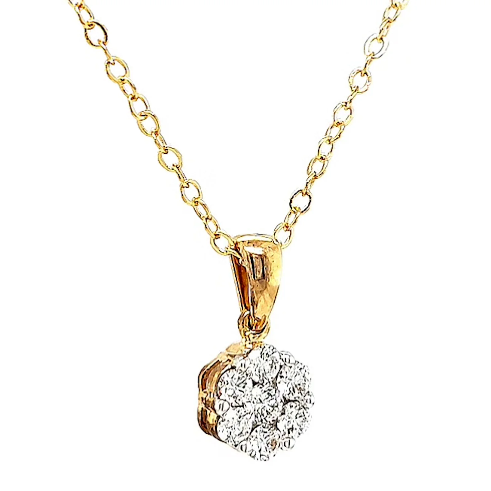 9ct Yellow Gold Round Brilliant Cut with 1/2 Carat tw of Diamonds Pendant - Image 71