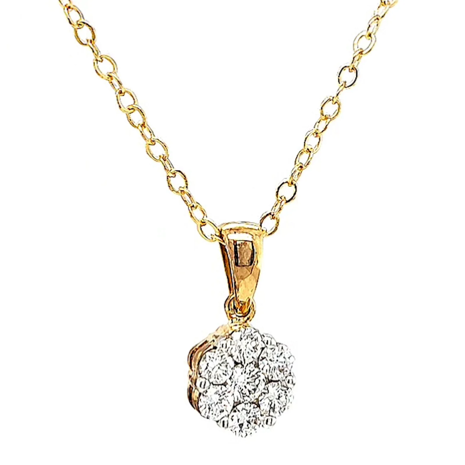 9ct Yellow Gold Round Brilliant Cut with 1/2 Carat tw of Diamonds Pendant - Image 73