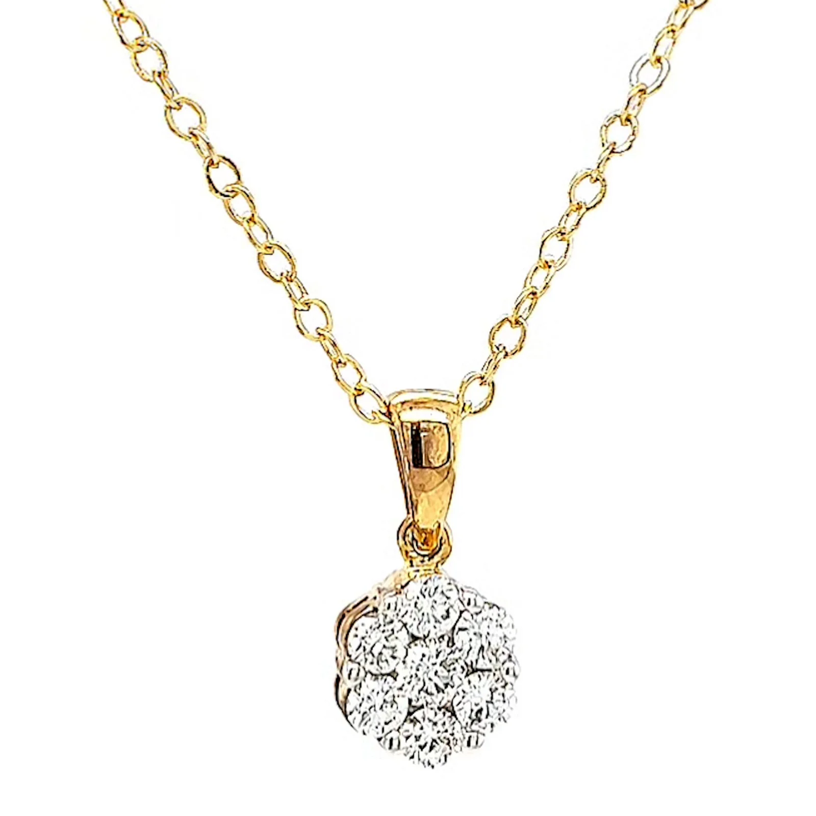 9ct Yellow Gold Round Brilliant Cut with 1/2 Carat tw of Diamonds Pendant - Image 74