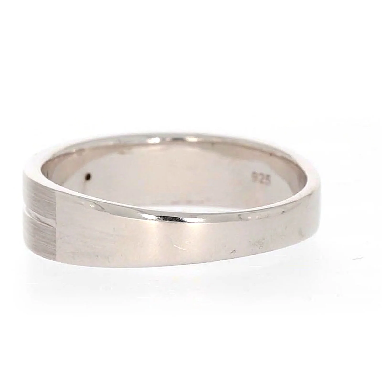 Sterling Silver Diamond Set Six Grid Design Mens Ring - Image 29