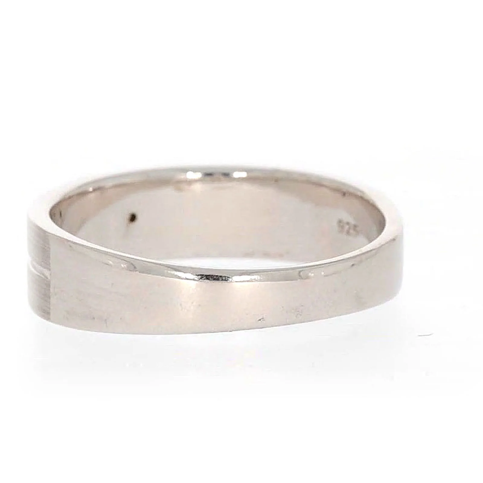 Sterling Silver Diamond Set Six Grid Design Mens Ring - Image 31