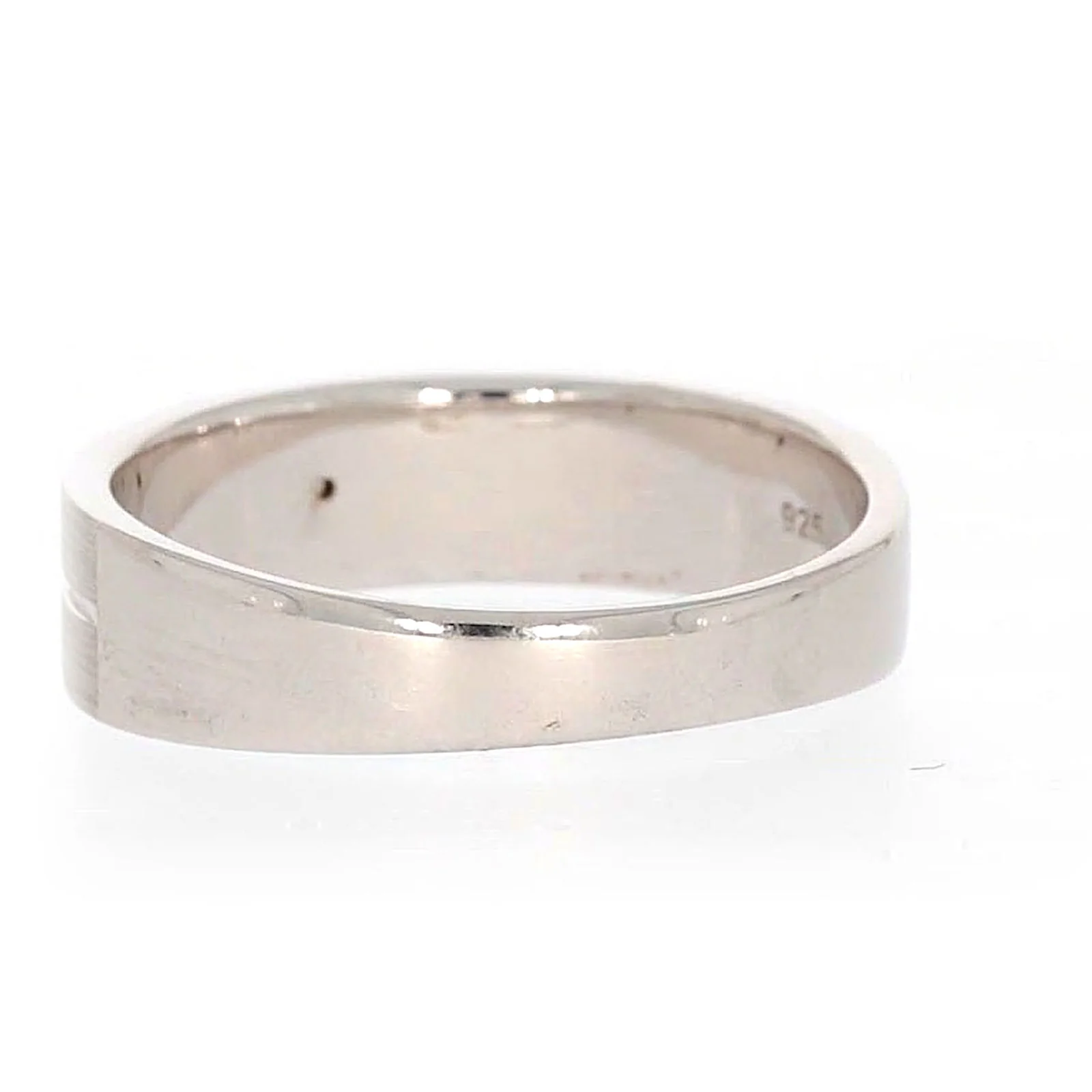 Sterling Silver Diamond Set Six Grid Design Mens Ring - Image 32