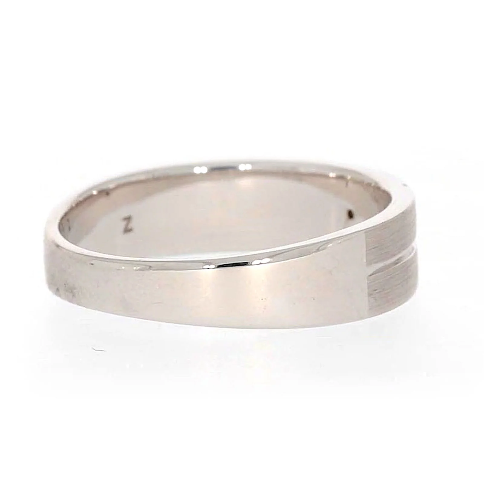 Sterling Silver Diamond Set Six Grid Design Mens Ring - Image 48
