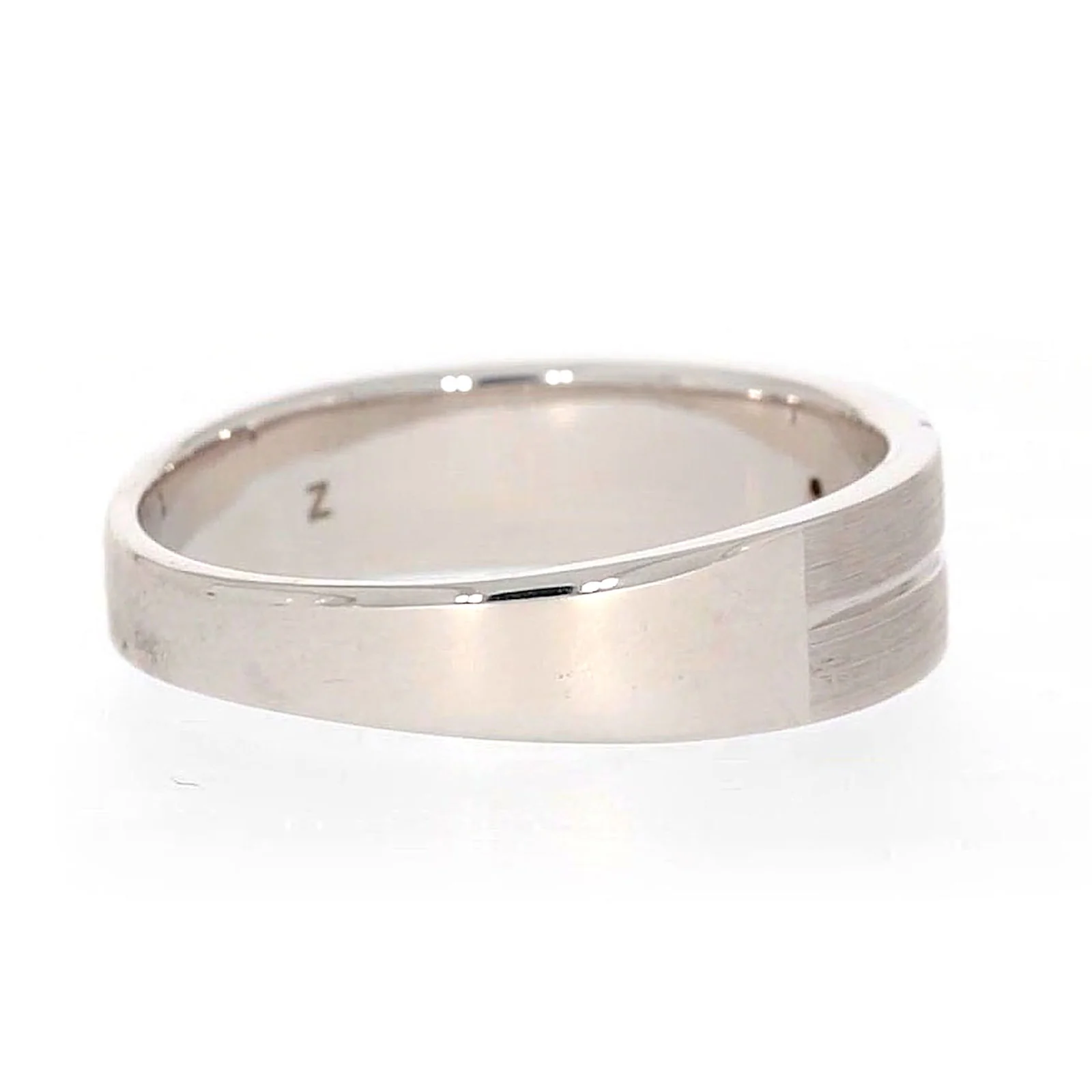 Sterling Silver Diamond Set Six Grid Design Mens Ring - Image 49