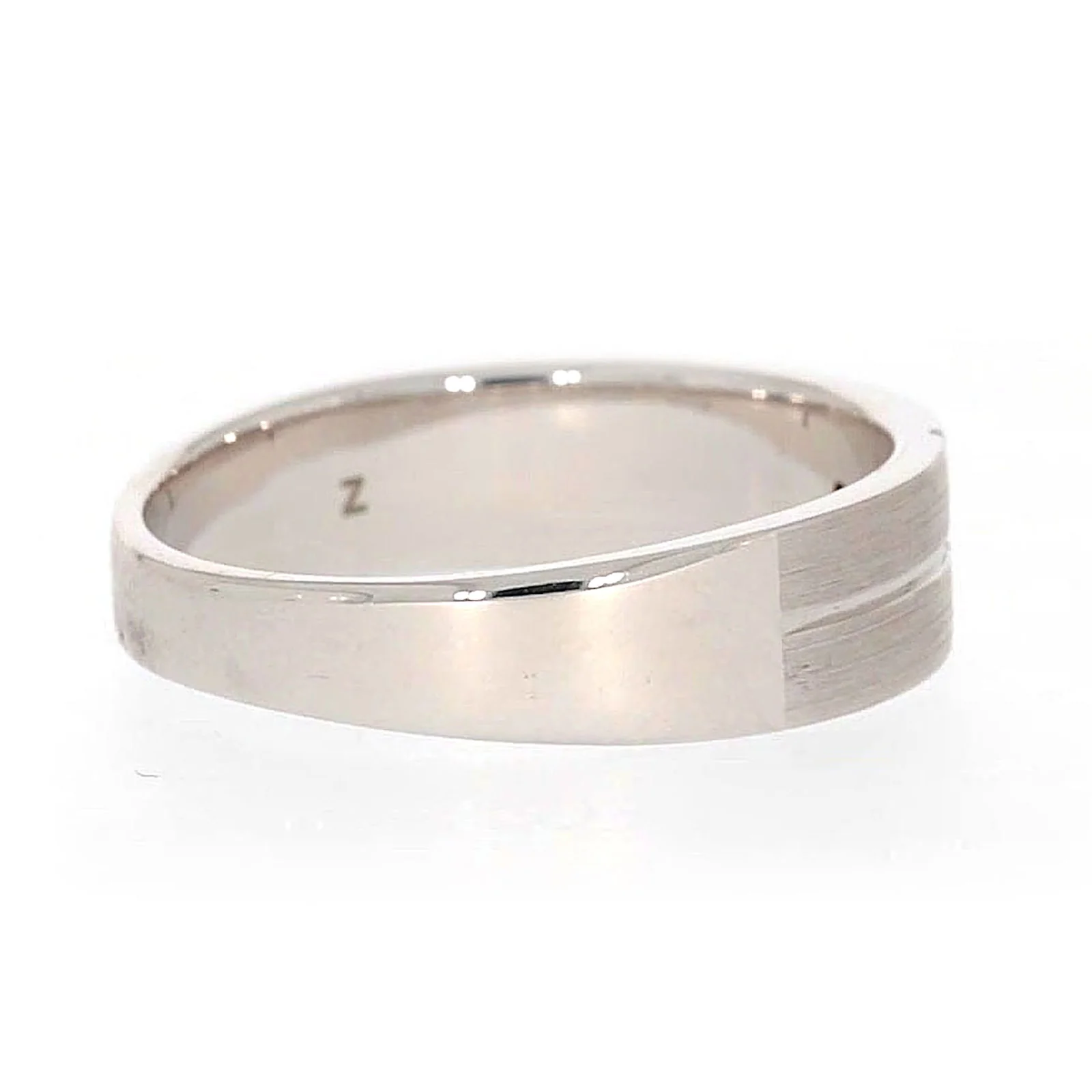 Sterling Silver Diamond Set Six Grid Design Mens Ring - Image 50