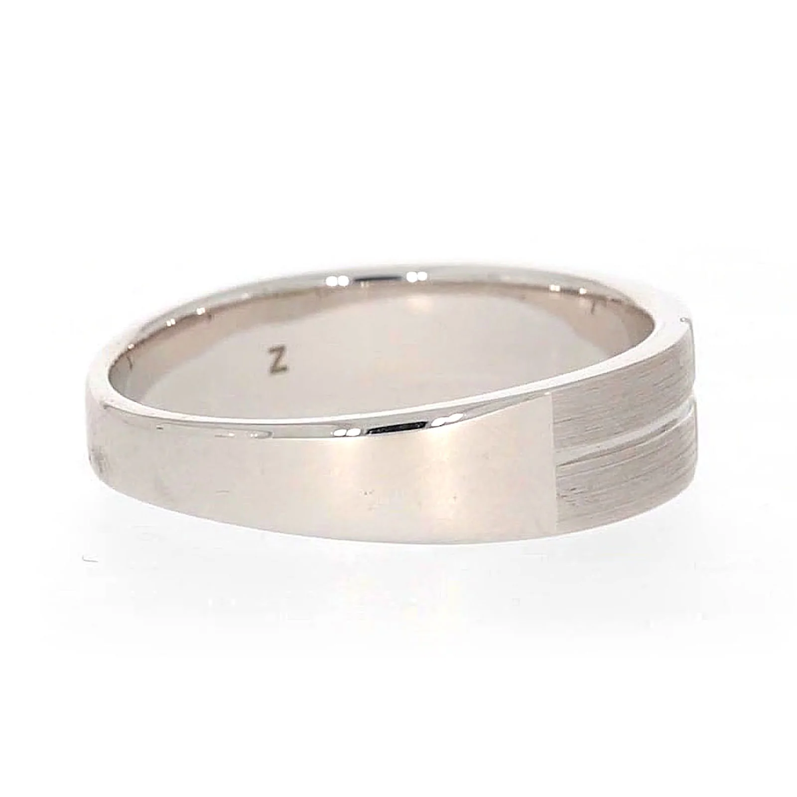 Sterling Silver Diamond Set Six Grid Design Mens Ring - Image 51