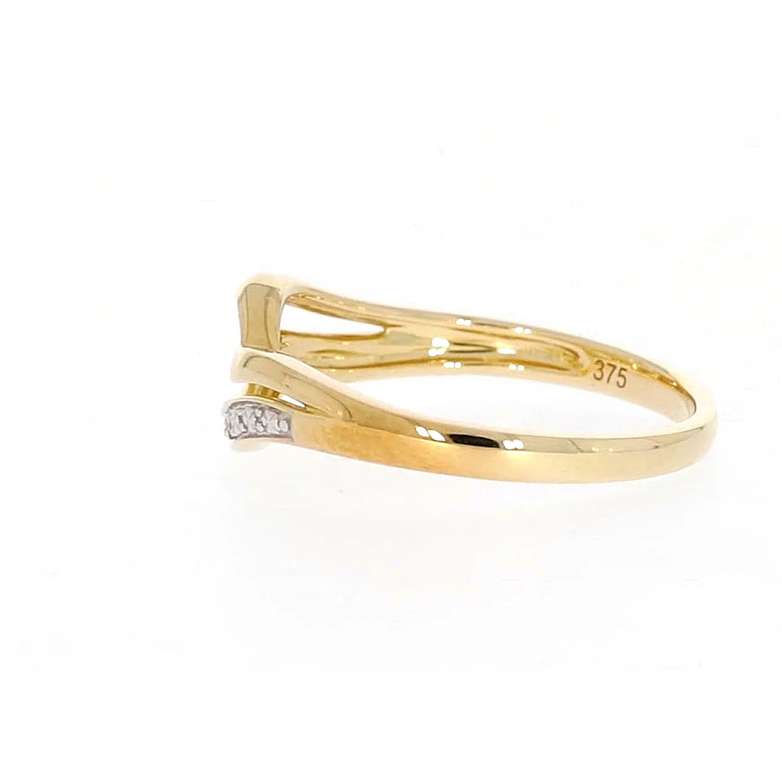 9ct Yellow Gold & Diamond Set Wave Ring - Image 24