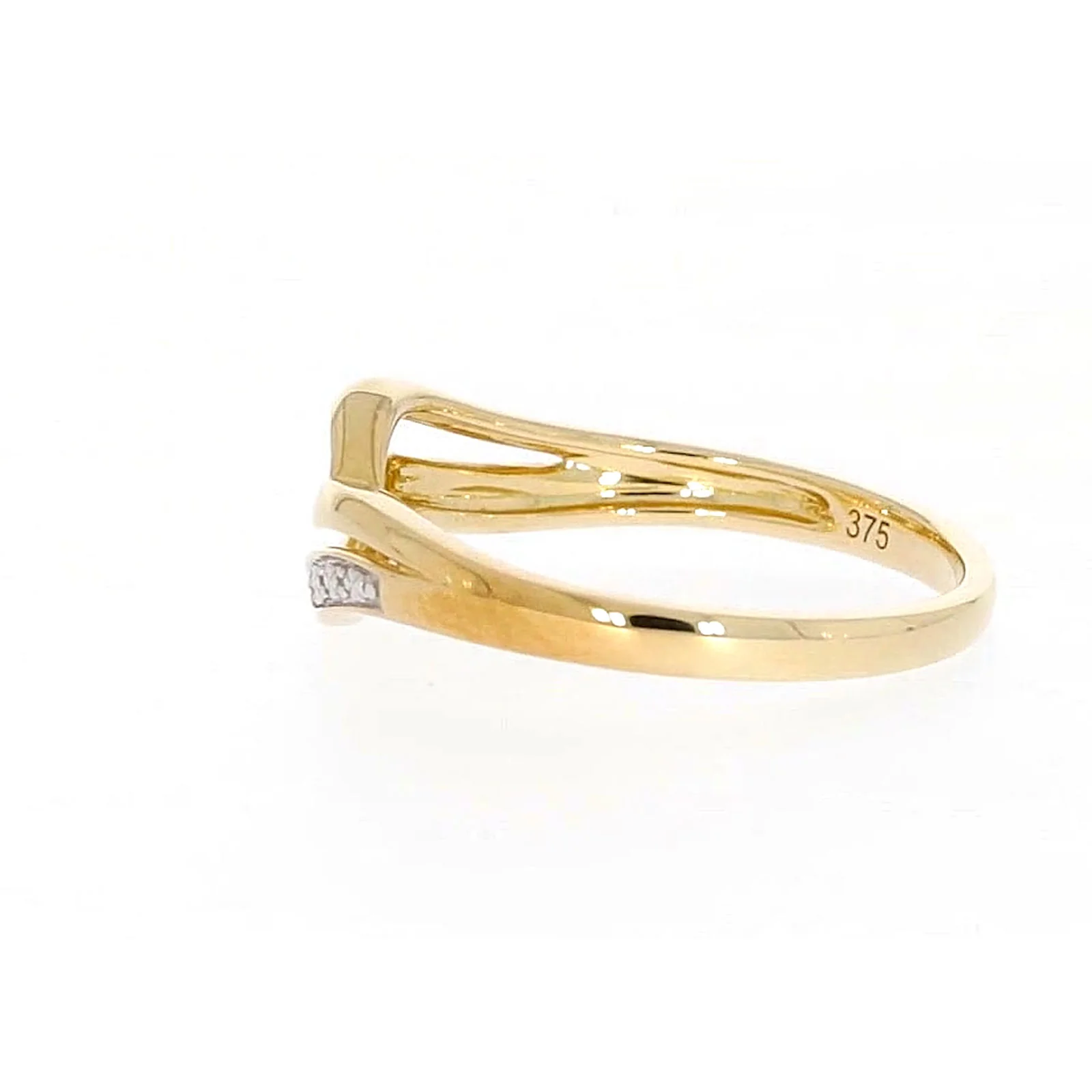 9ct Yellow Gold & Diamond Set Wave Ring - Image 25