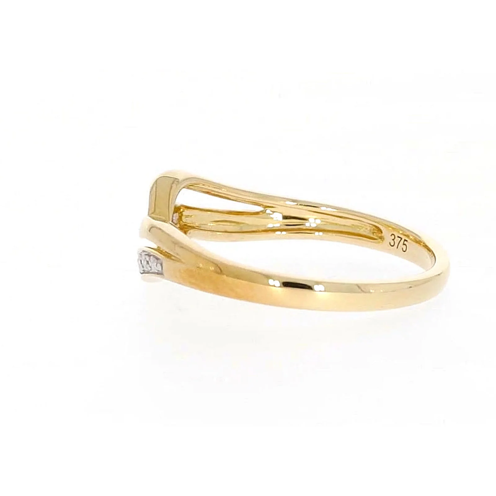 9ct Yellow Gold & Diamond Set Wave Ring - Image 26
