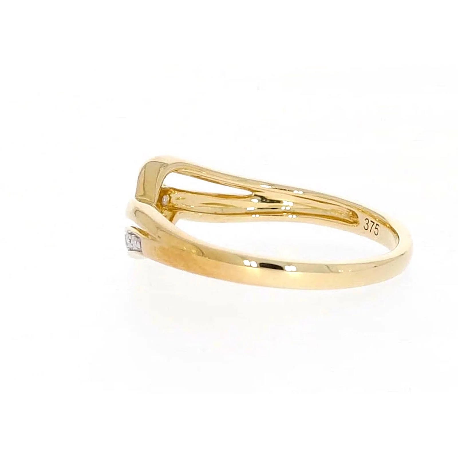 9ct Yellow Gold & Diamond Set Wave Ring - Image 27